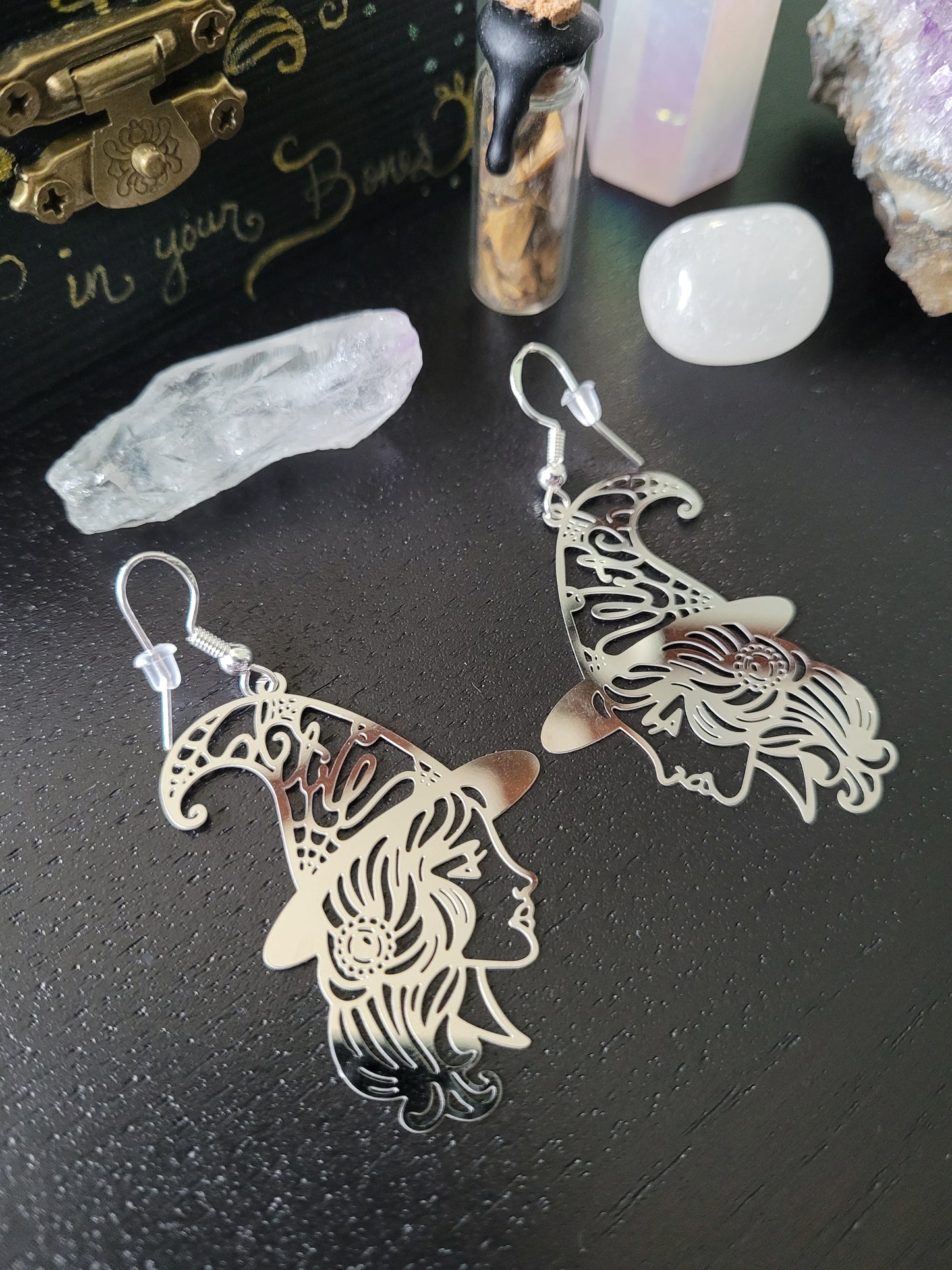 Witch Laser Cut Earrings