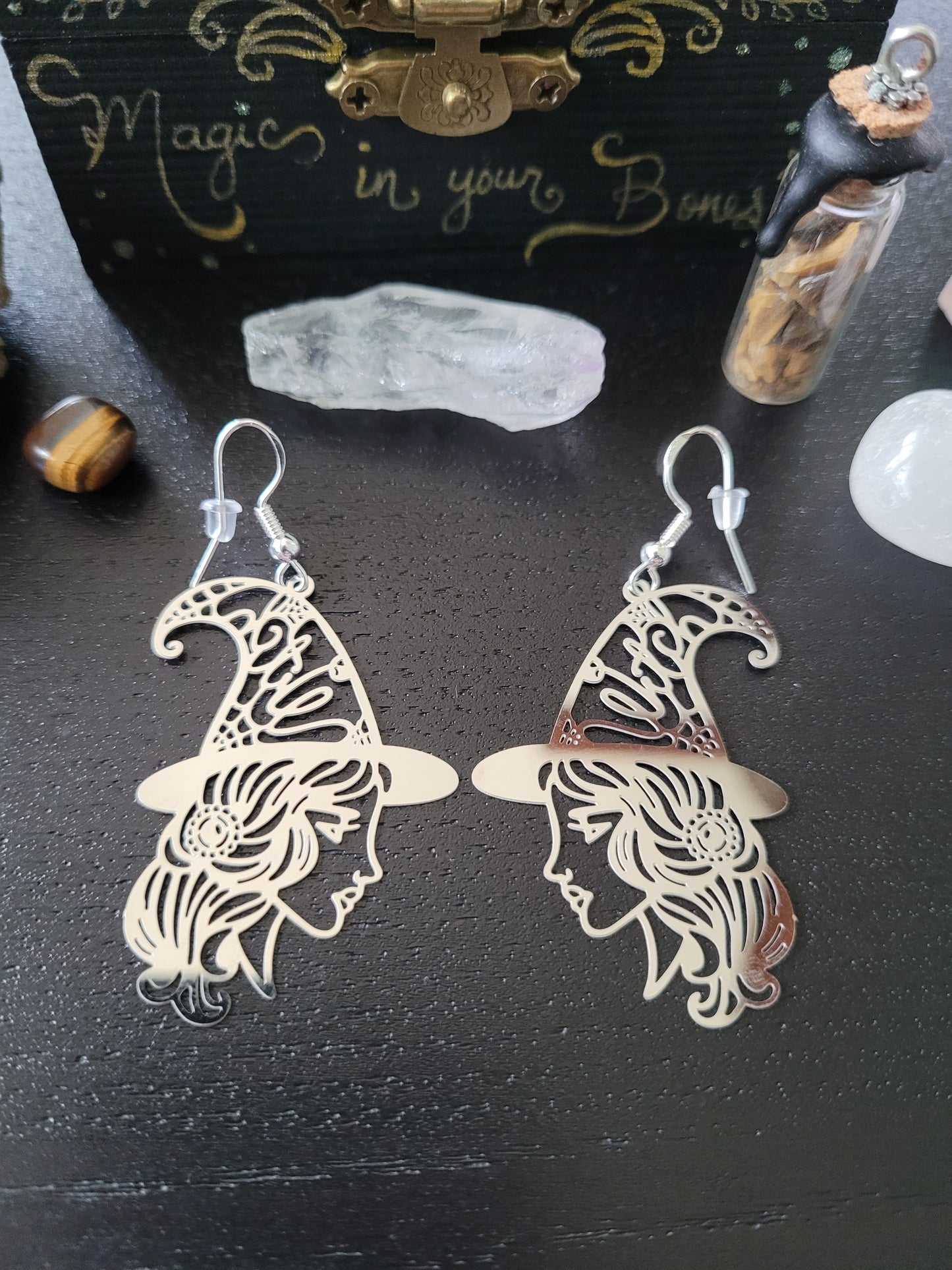 Witch Laser Cut Earrings