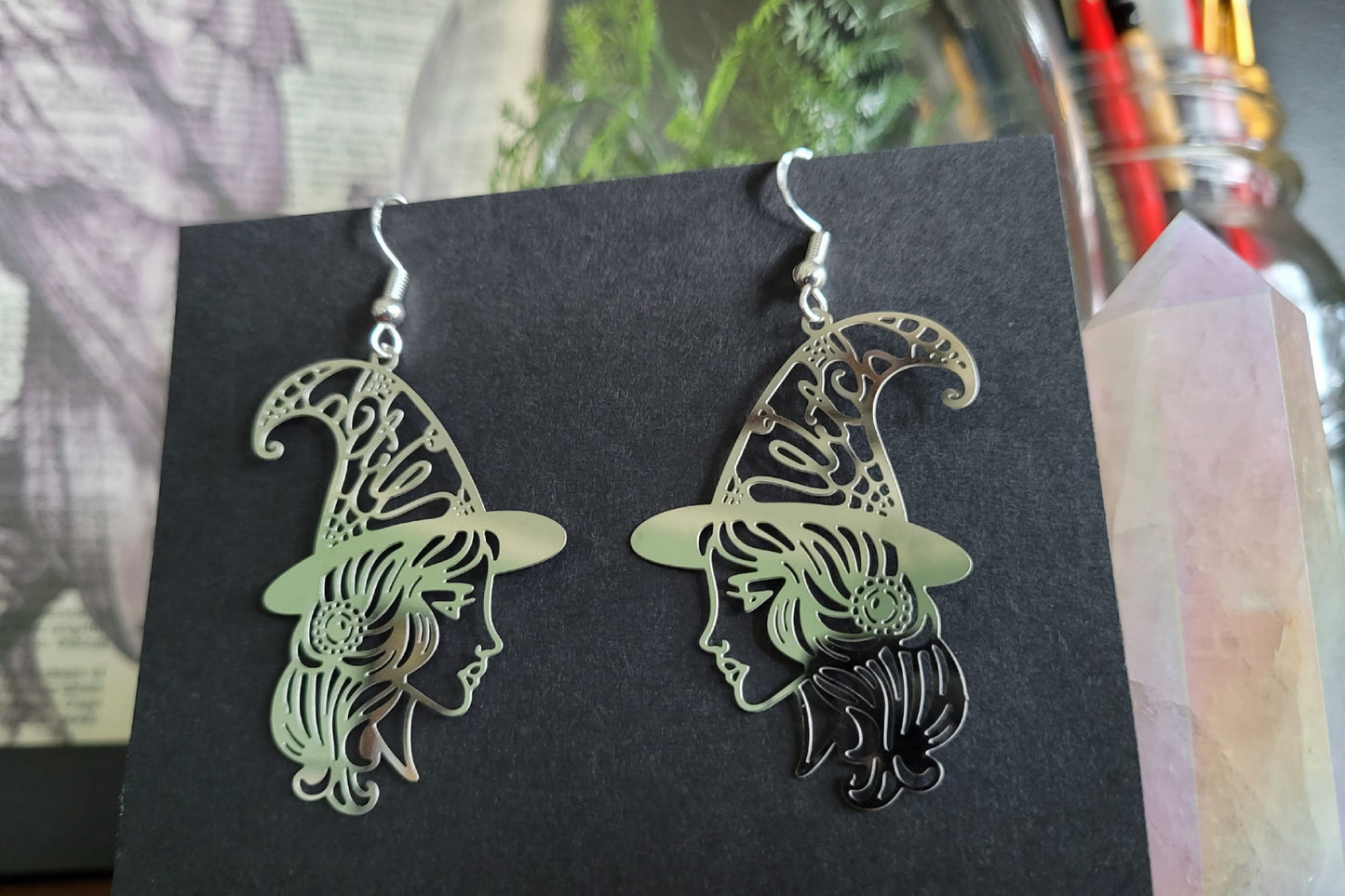 Witch Laser Cut Earrings