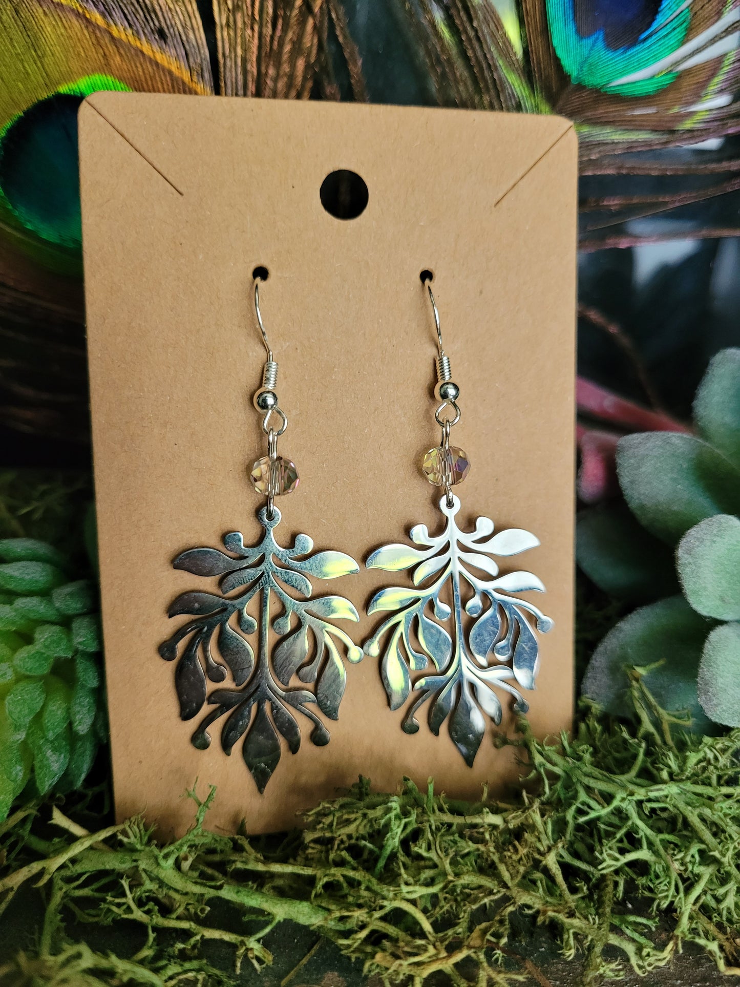 Botanical Laser Cut Earrings