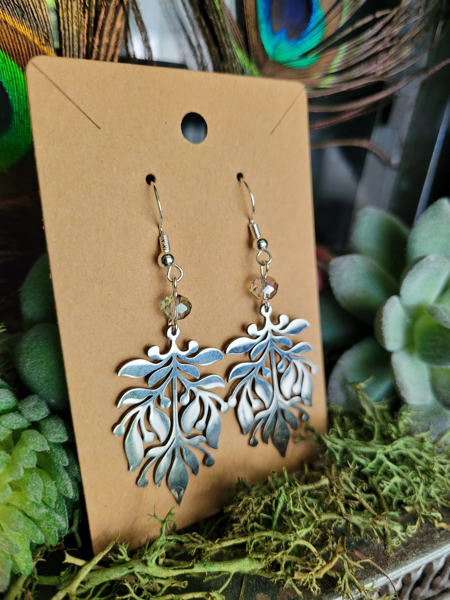 Botanical Laser Cut Earrings