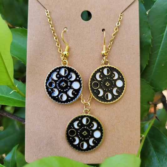 Moon Phases Jewelry Set
