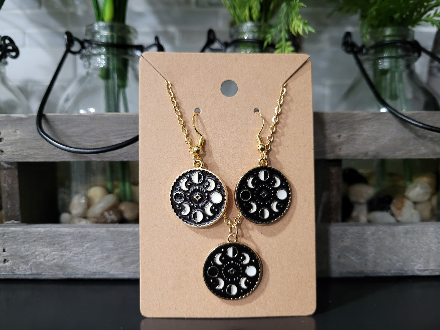 Moon Phases Jewelry Set