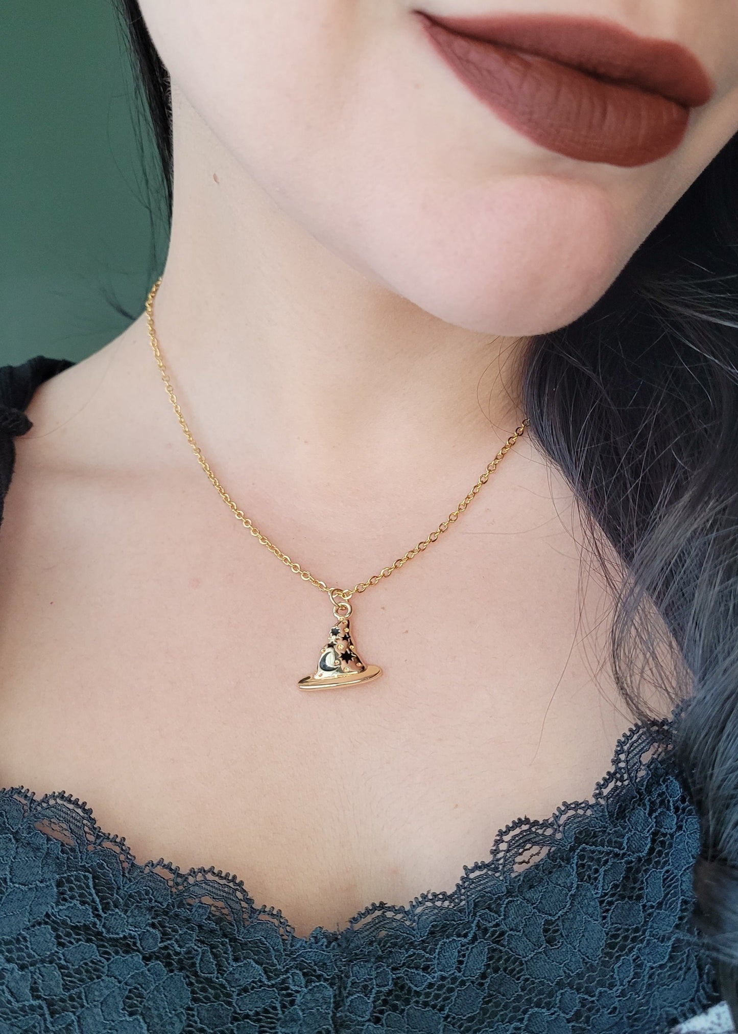 Sorcerer's Hat Charm Necklace