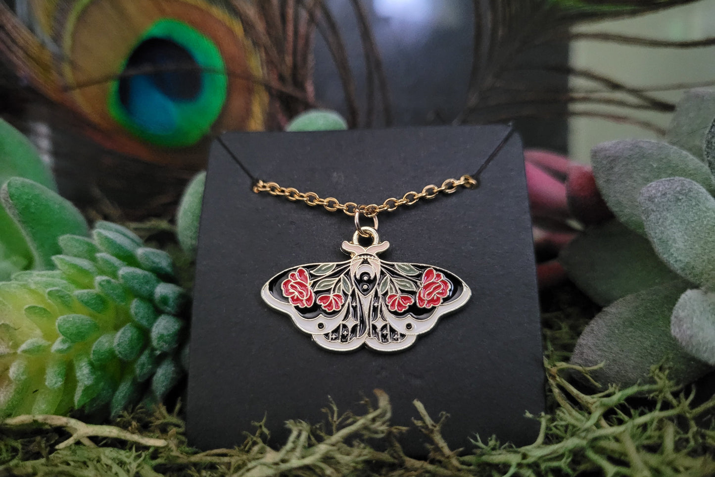 Rose Butterfly Necklace