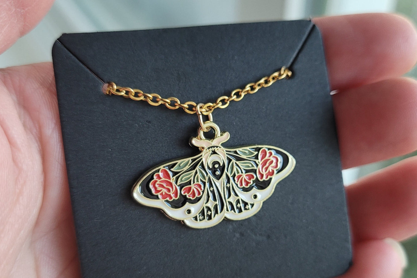 Rose Butterfly Necklace