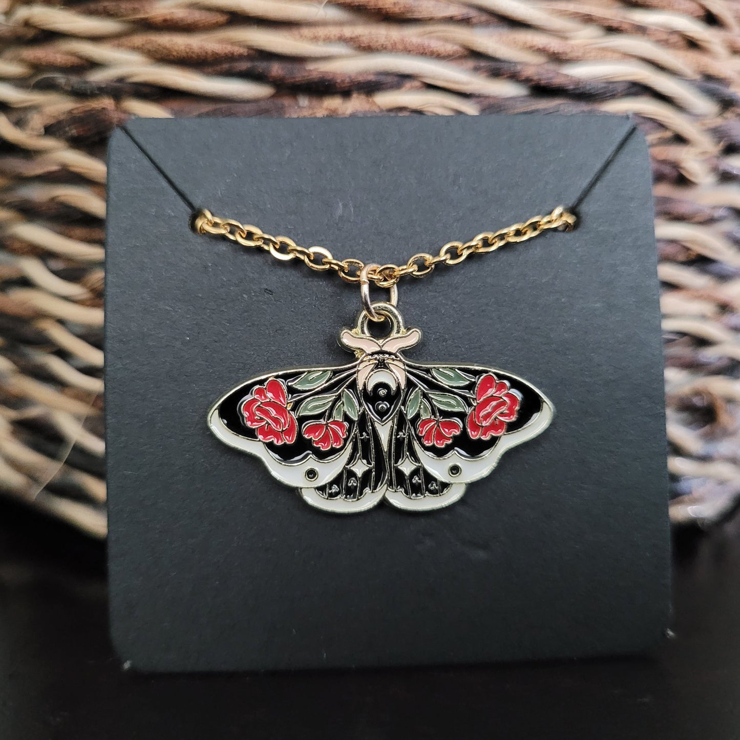 Rose Butterfly Necklace