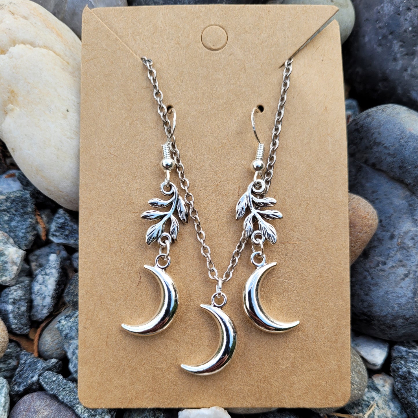 Crescent Moon Jewelry Set