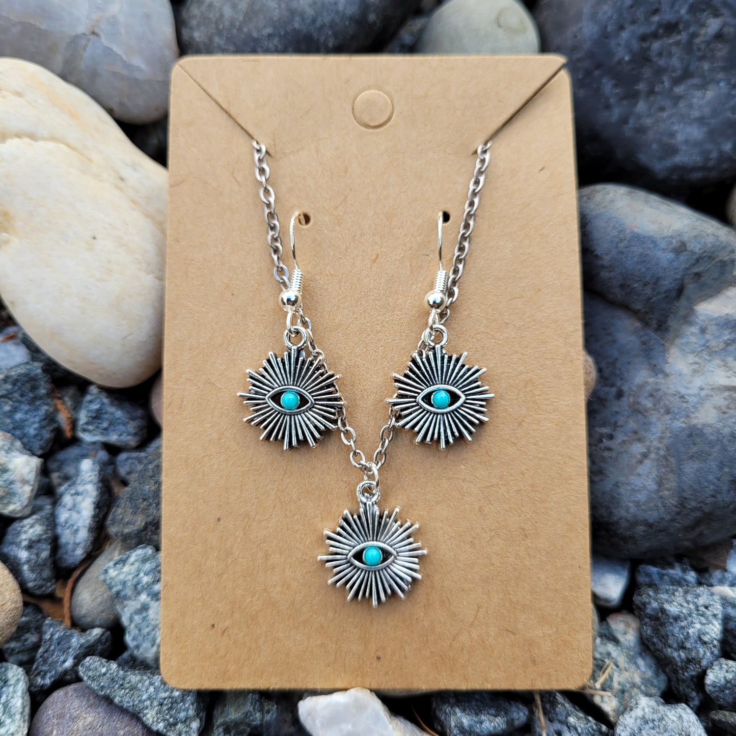 Ray Evil Eye Jewelry Set