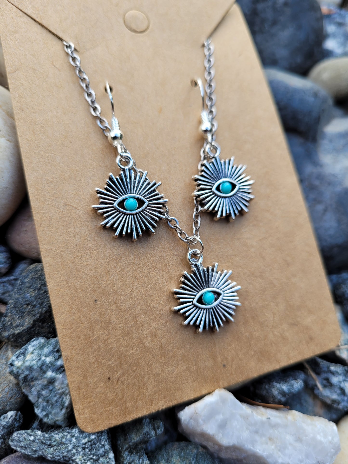 Ray Evil Eye Jewelry Set