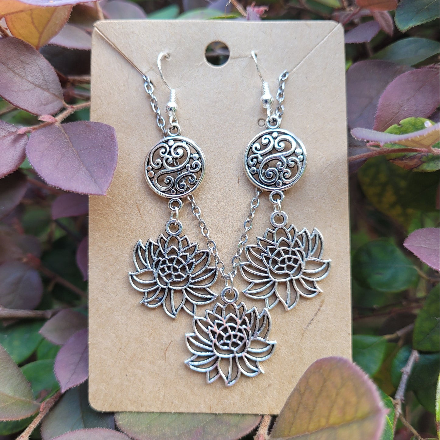 Lotus and Filigree Jewelry Set