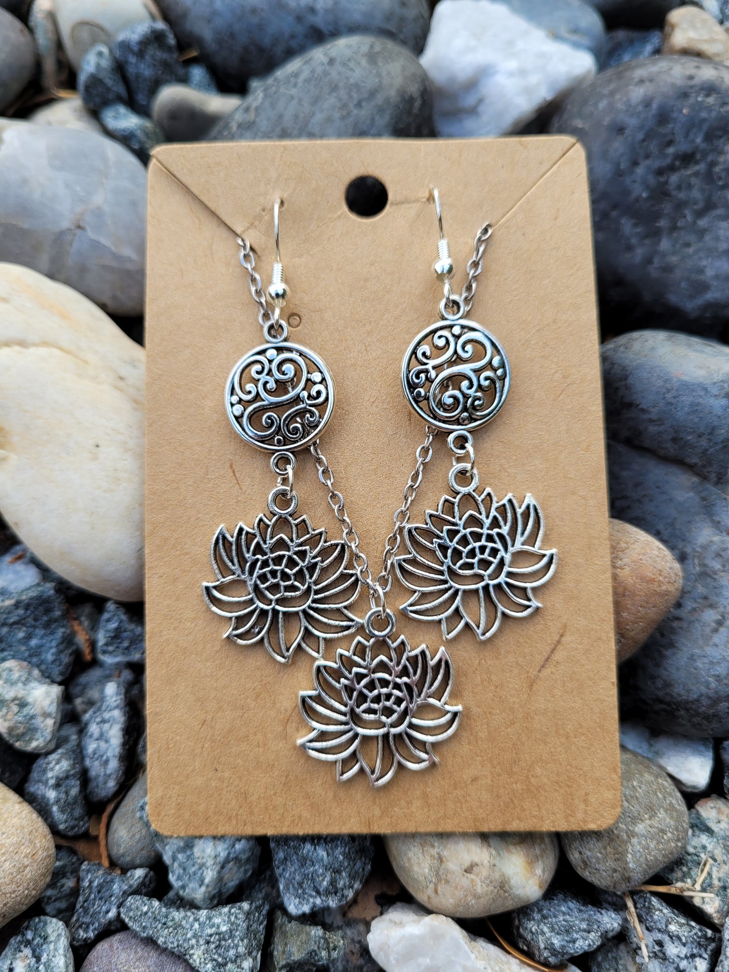 Lotus and Filigree Jewelry Set