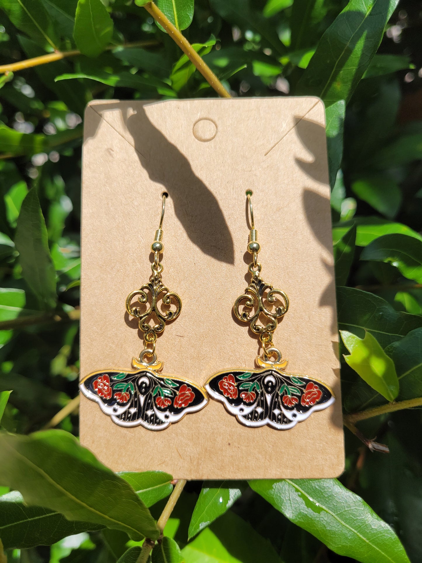 Rose Butterfly Earrings