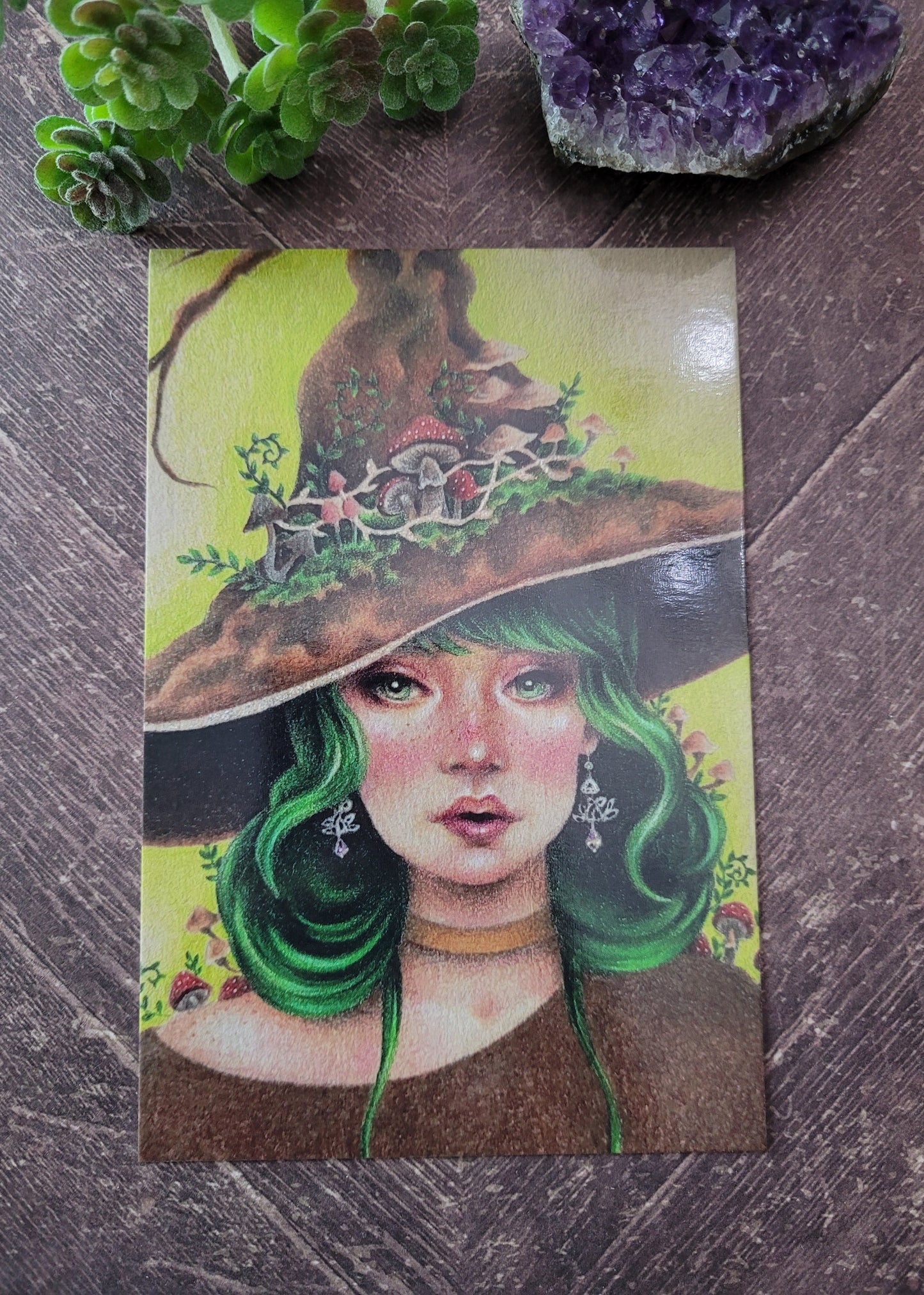 Kinoko the Mushroom Witch - Postcard