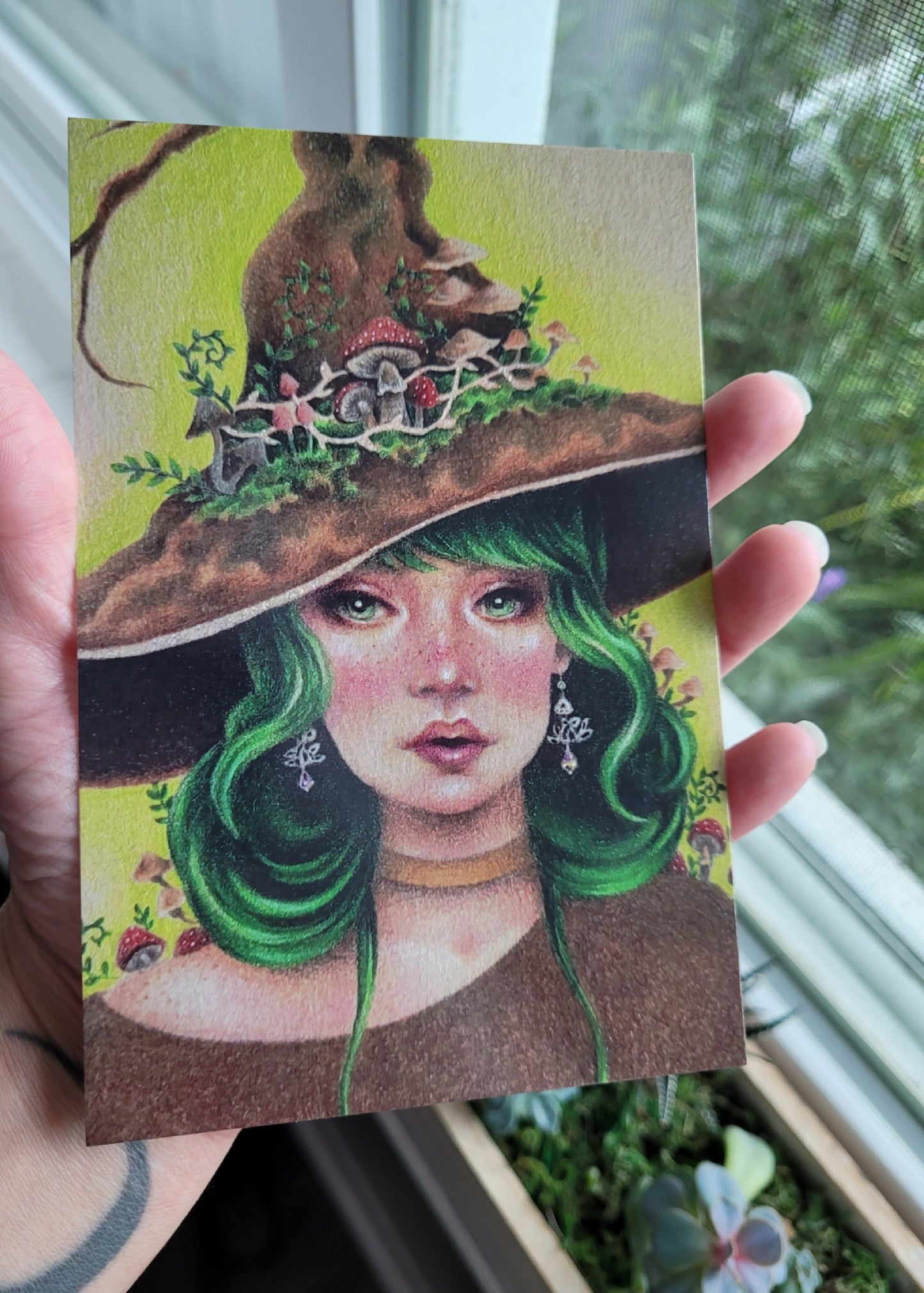 Kinoko the Mushroom Witch - Postcard