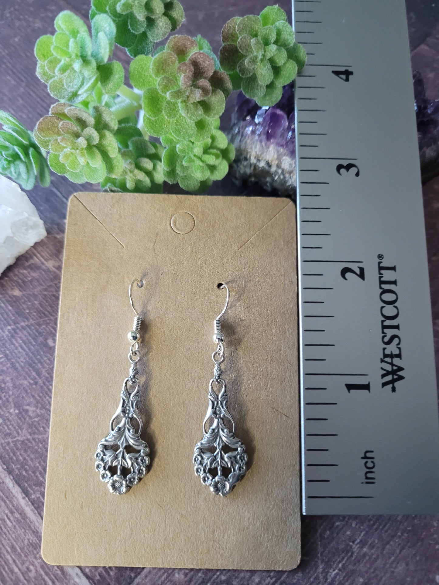 Botanical Art Nouveau Earrings