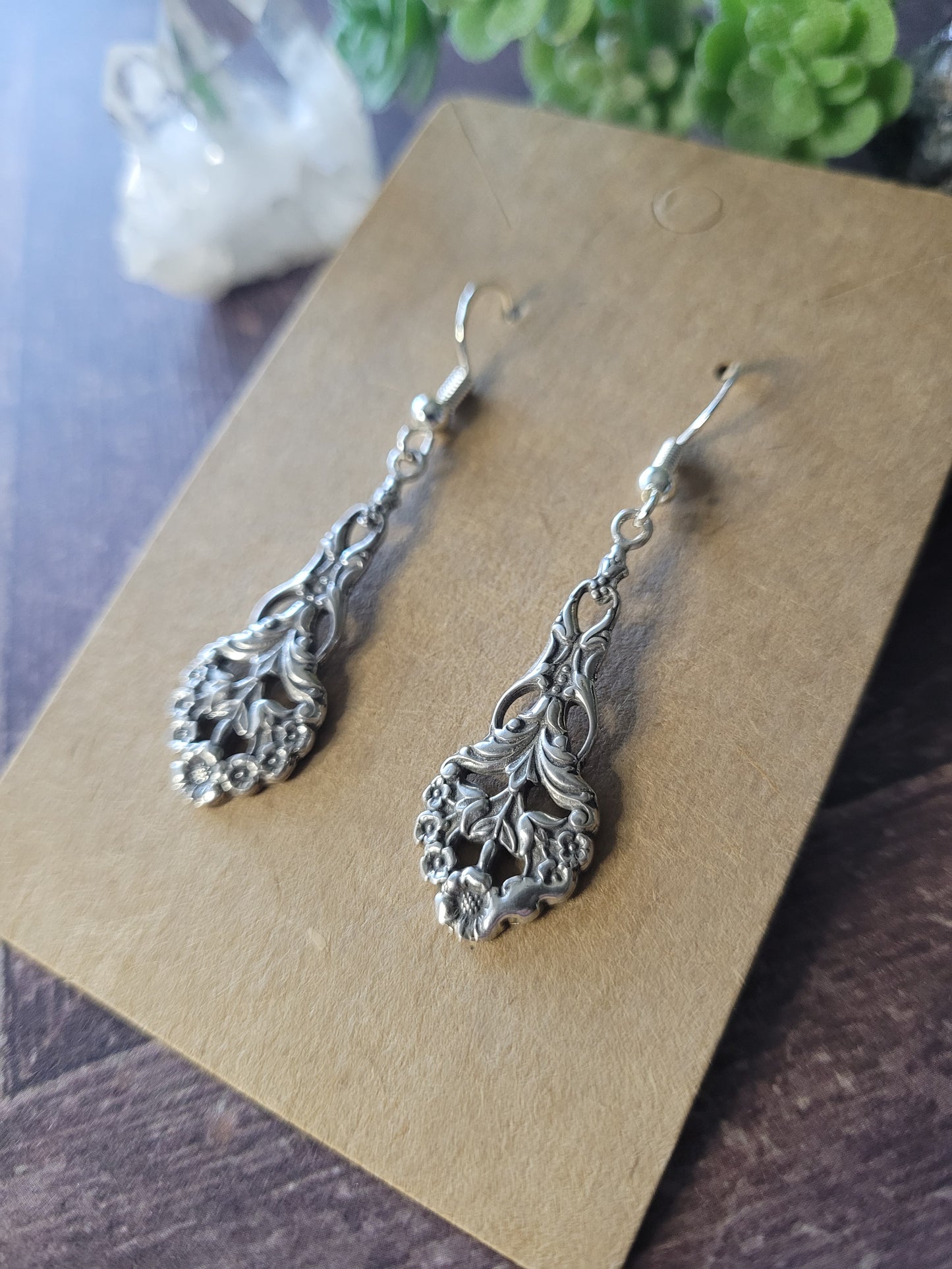 Botanical Art Nouveau Earrings