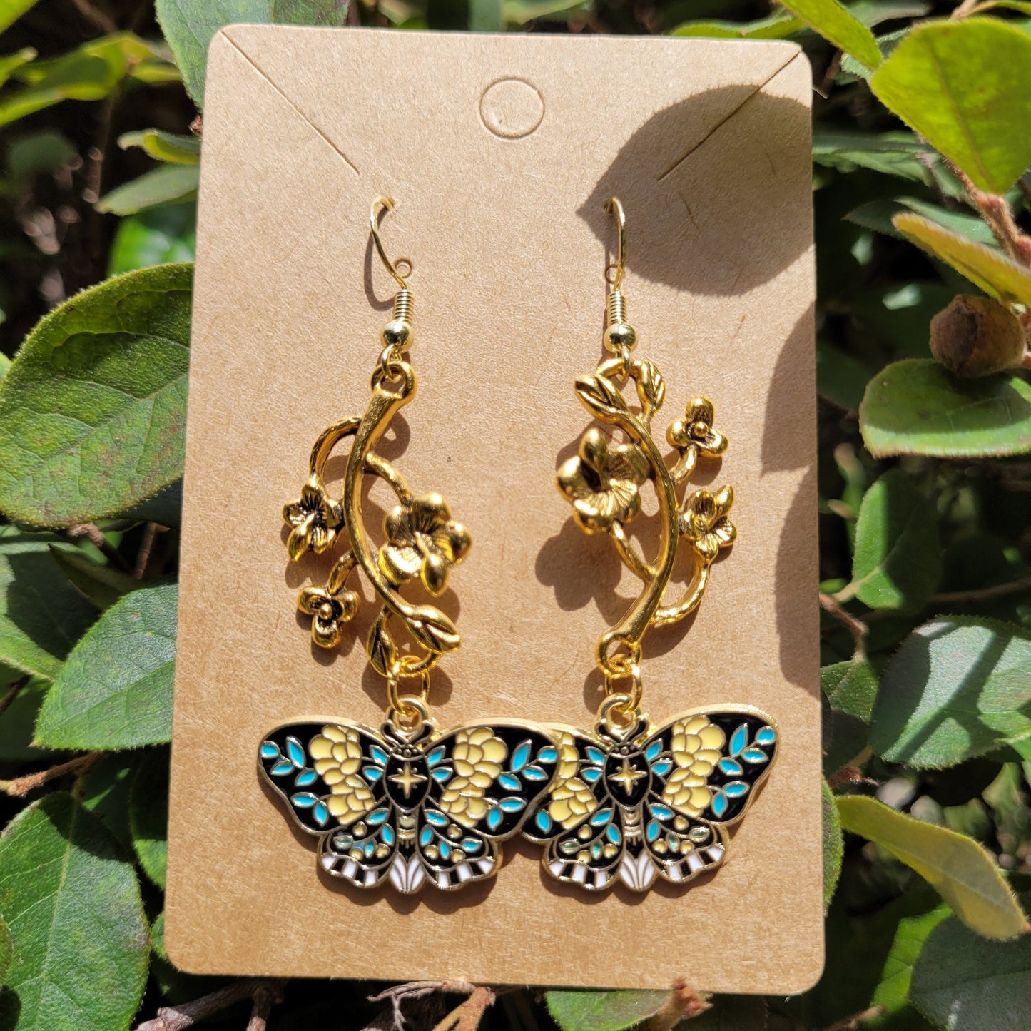 Botanical Butterfly Earrings