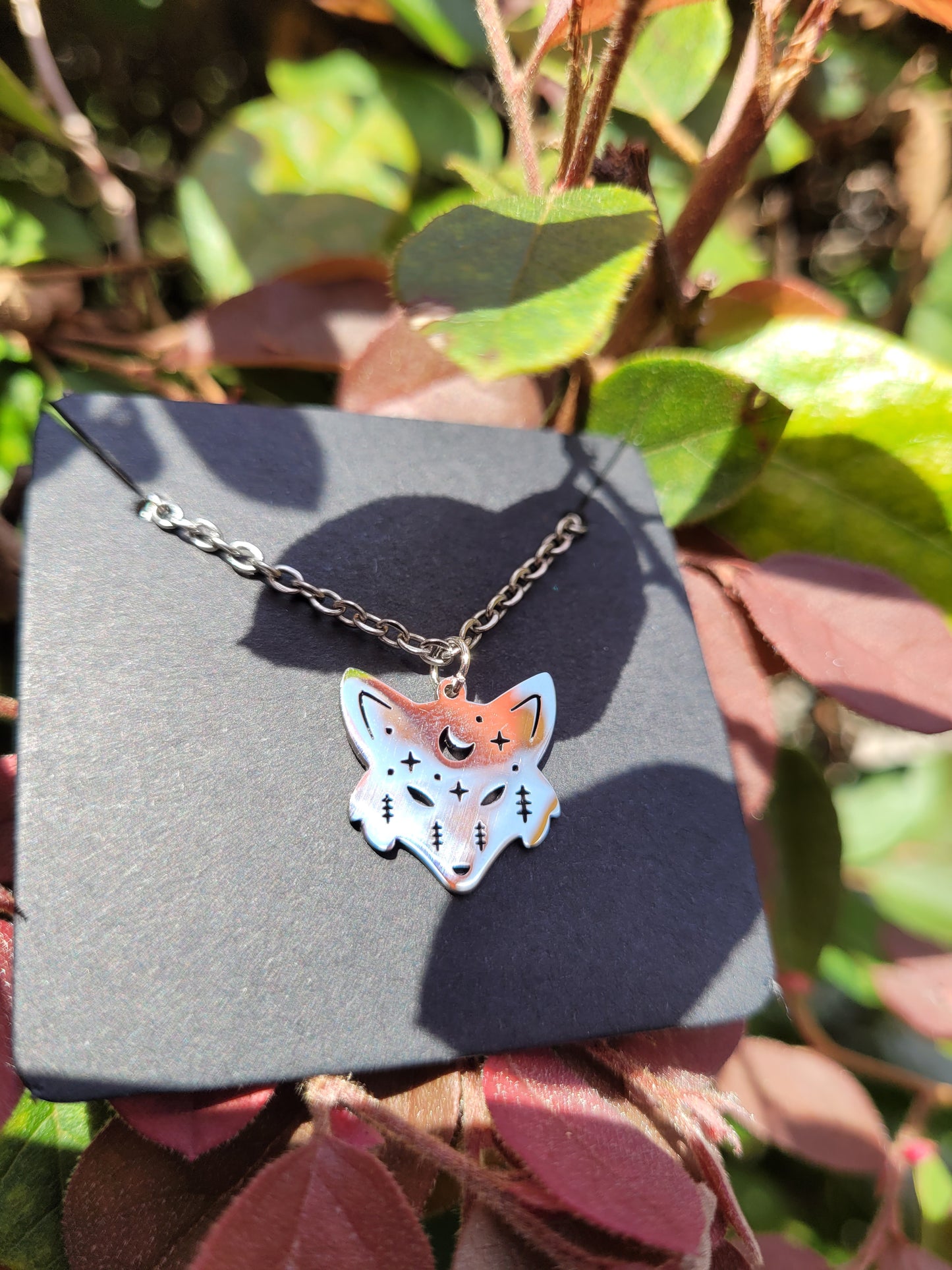 Night Fox Charm Necklace