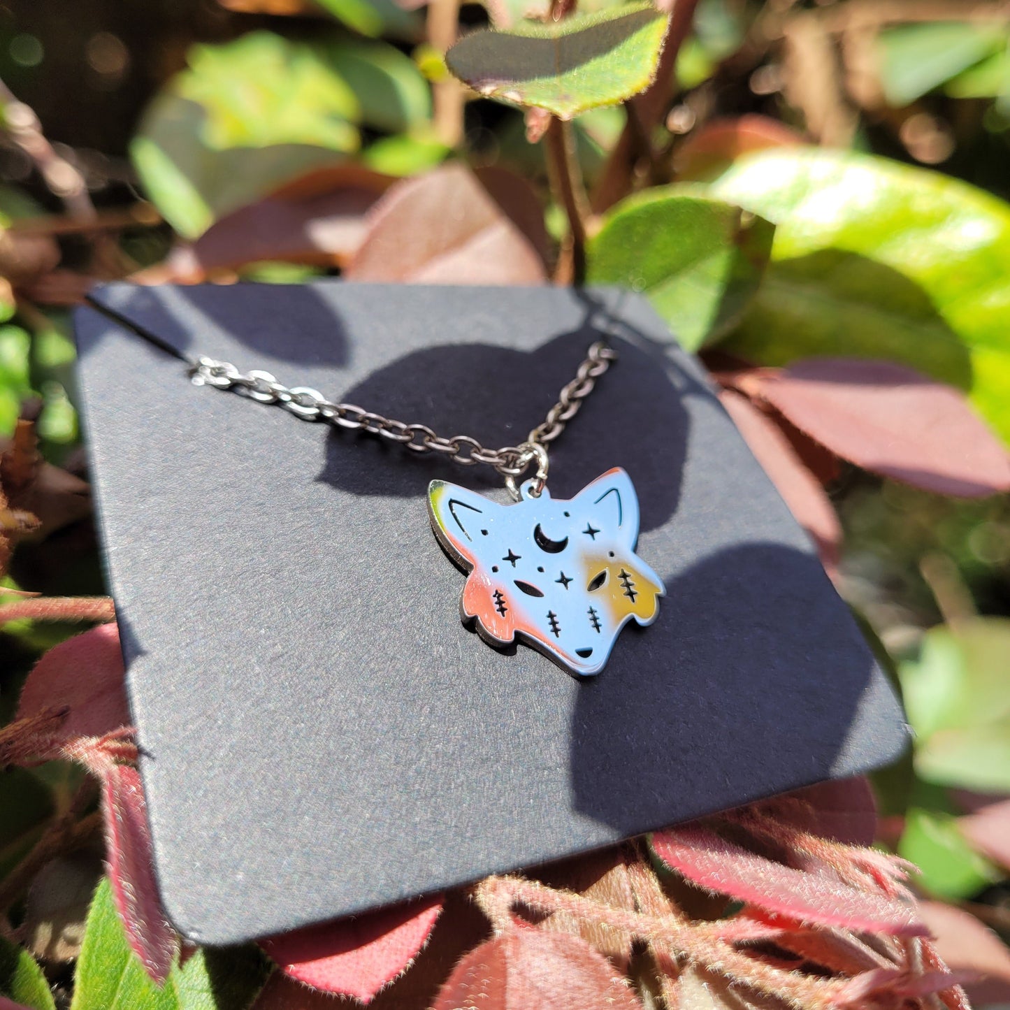 Night Fox Charm Necklace