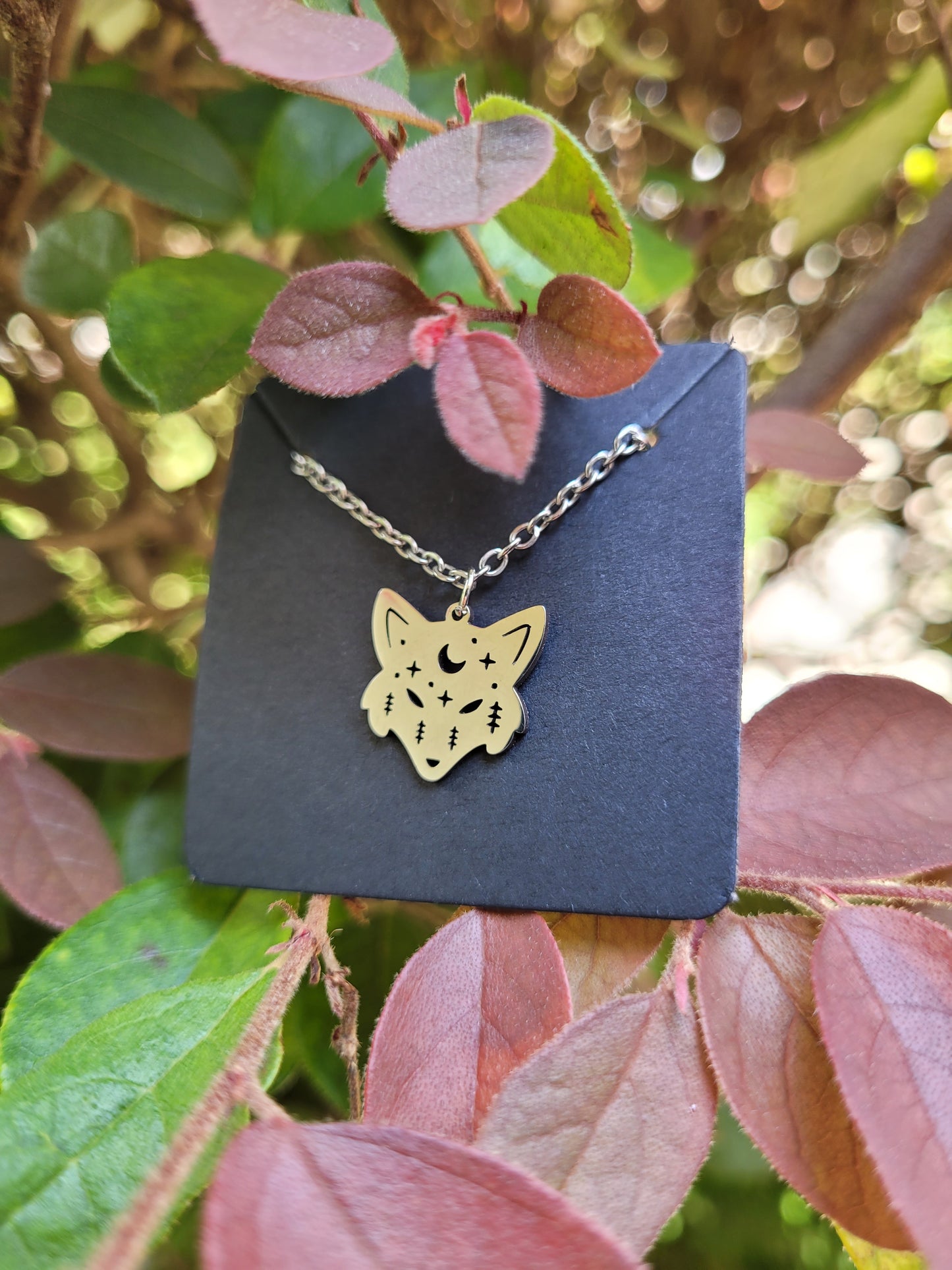 Night Fox Charm Necklace