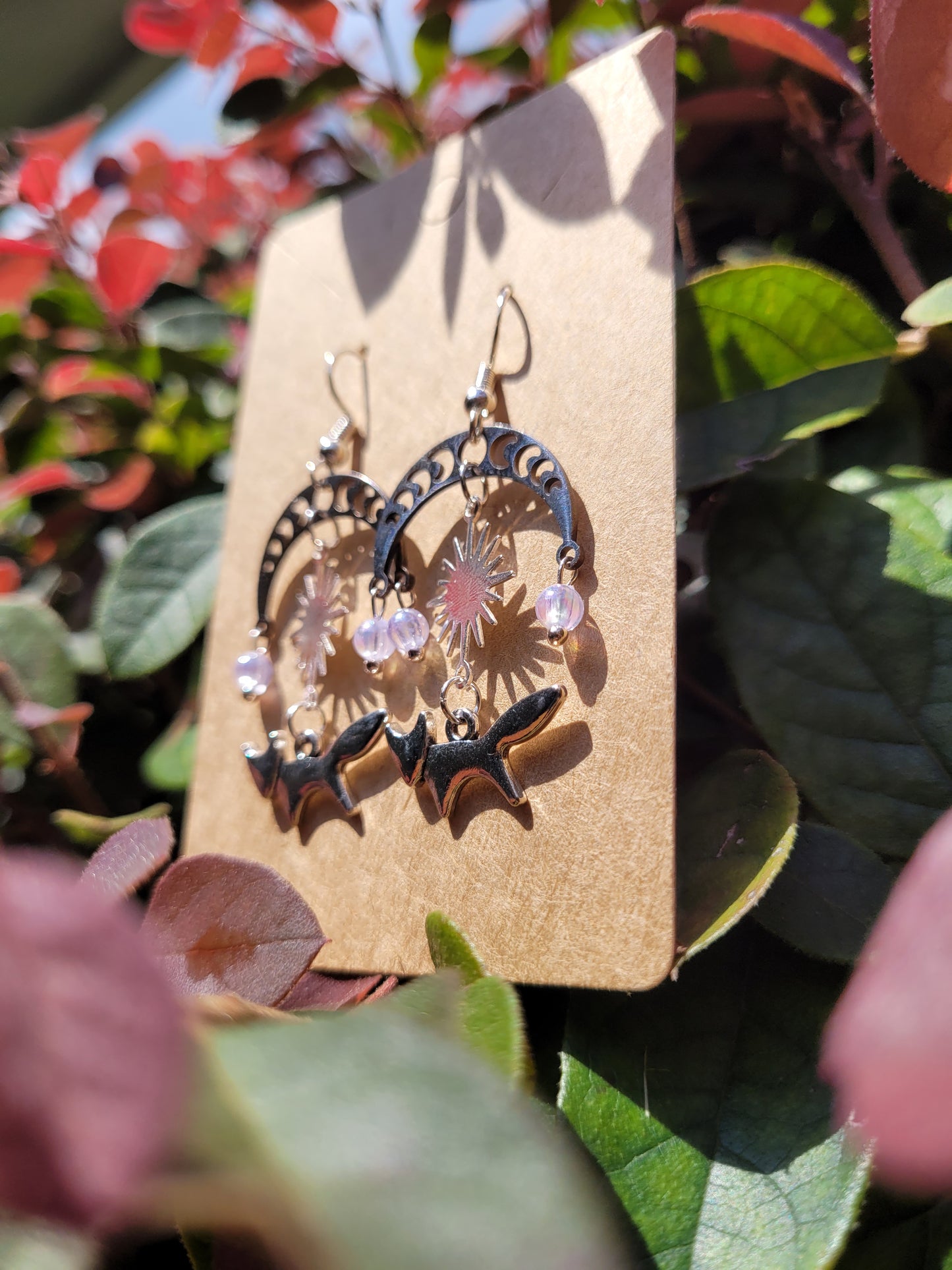 Celestial Fox Chandelier Earrings