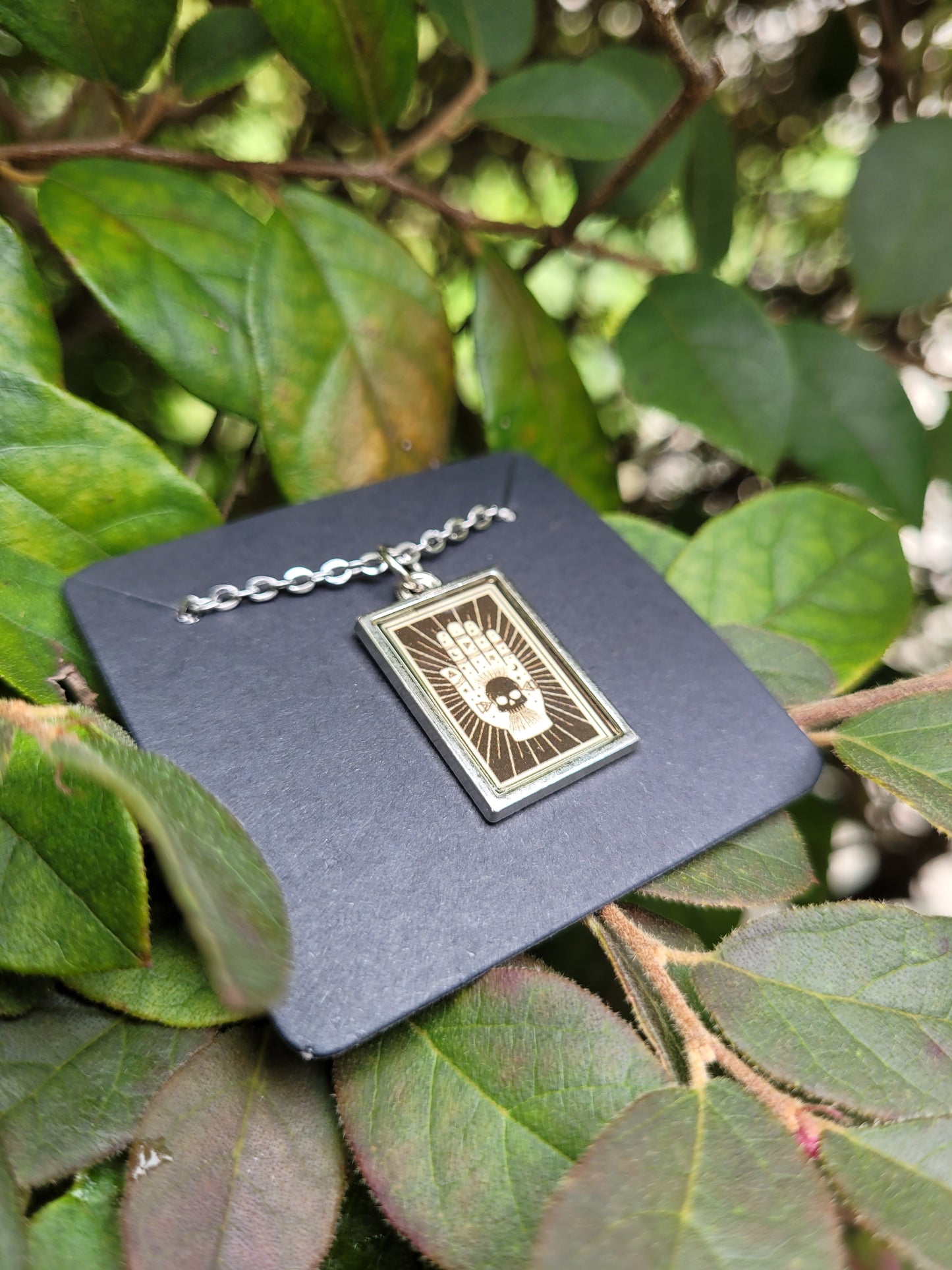 Palmistry Card Charm Necklace