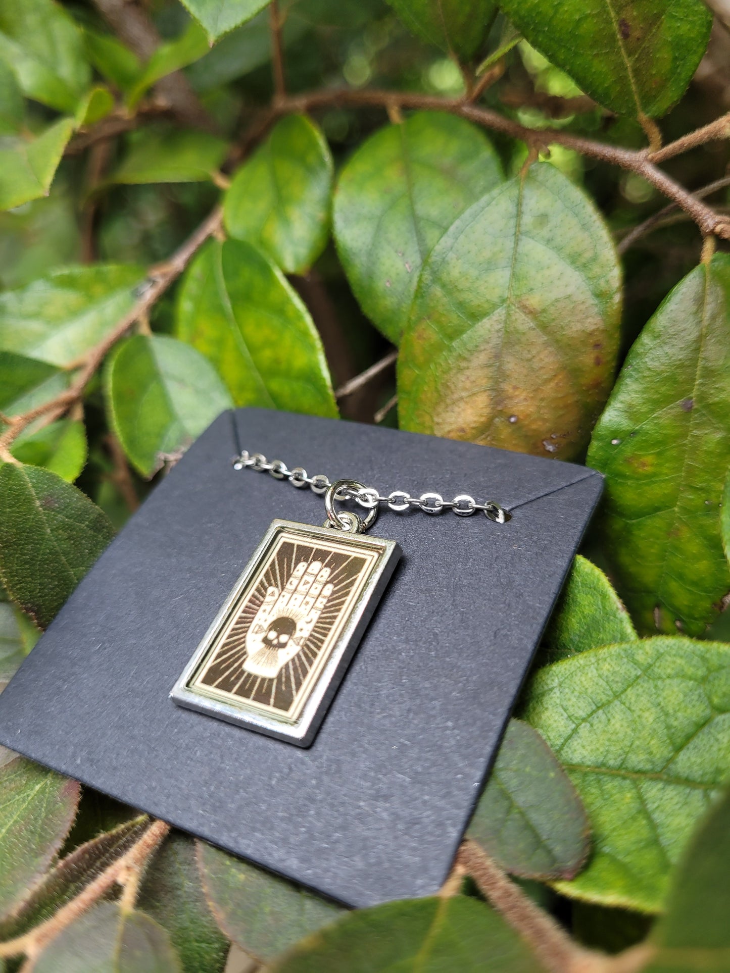 Palmistry Card Charm Necklace