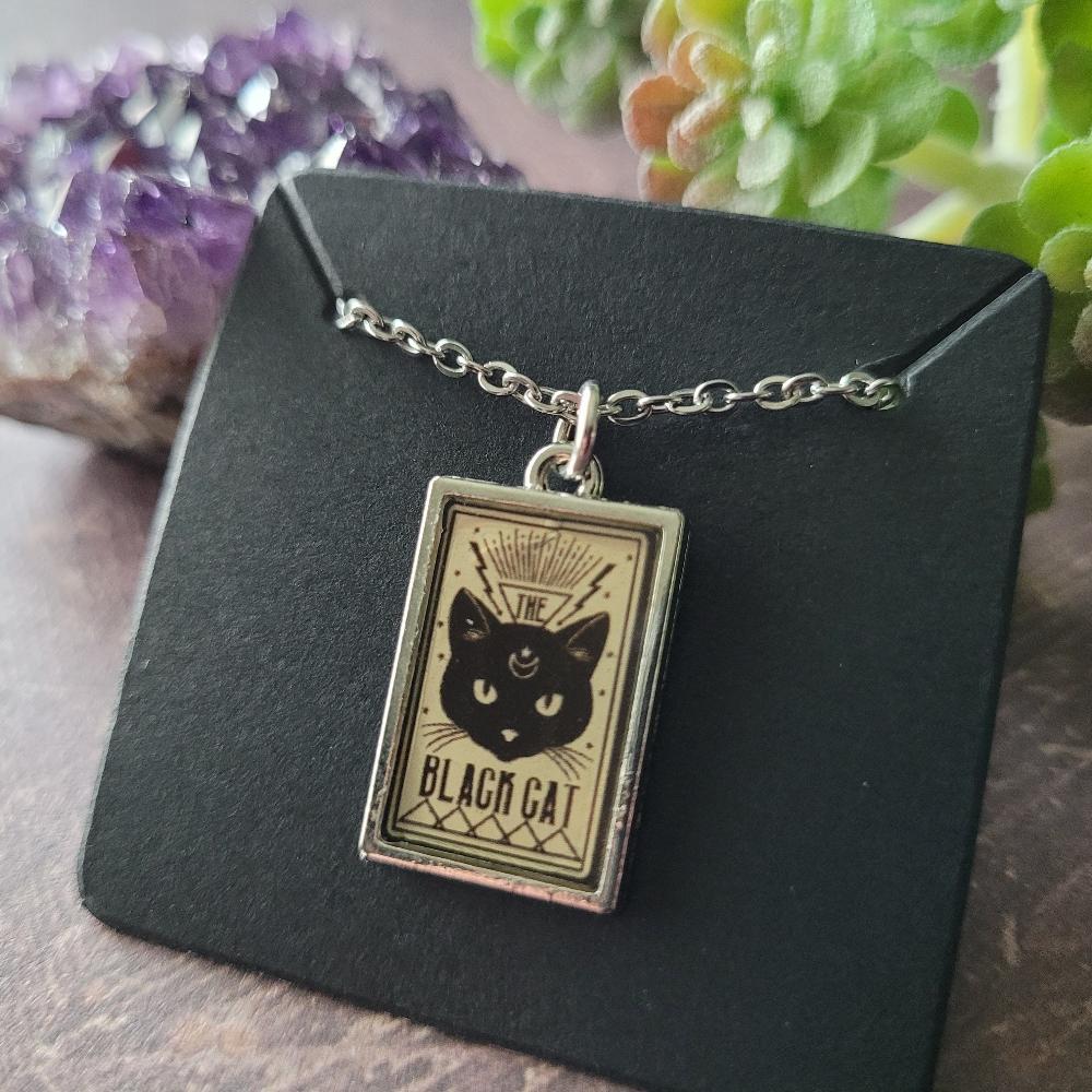 Black Cat Charm Necklace