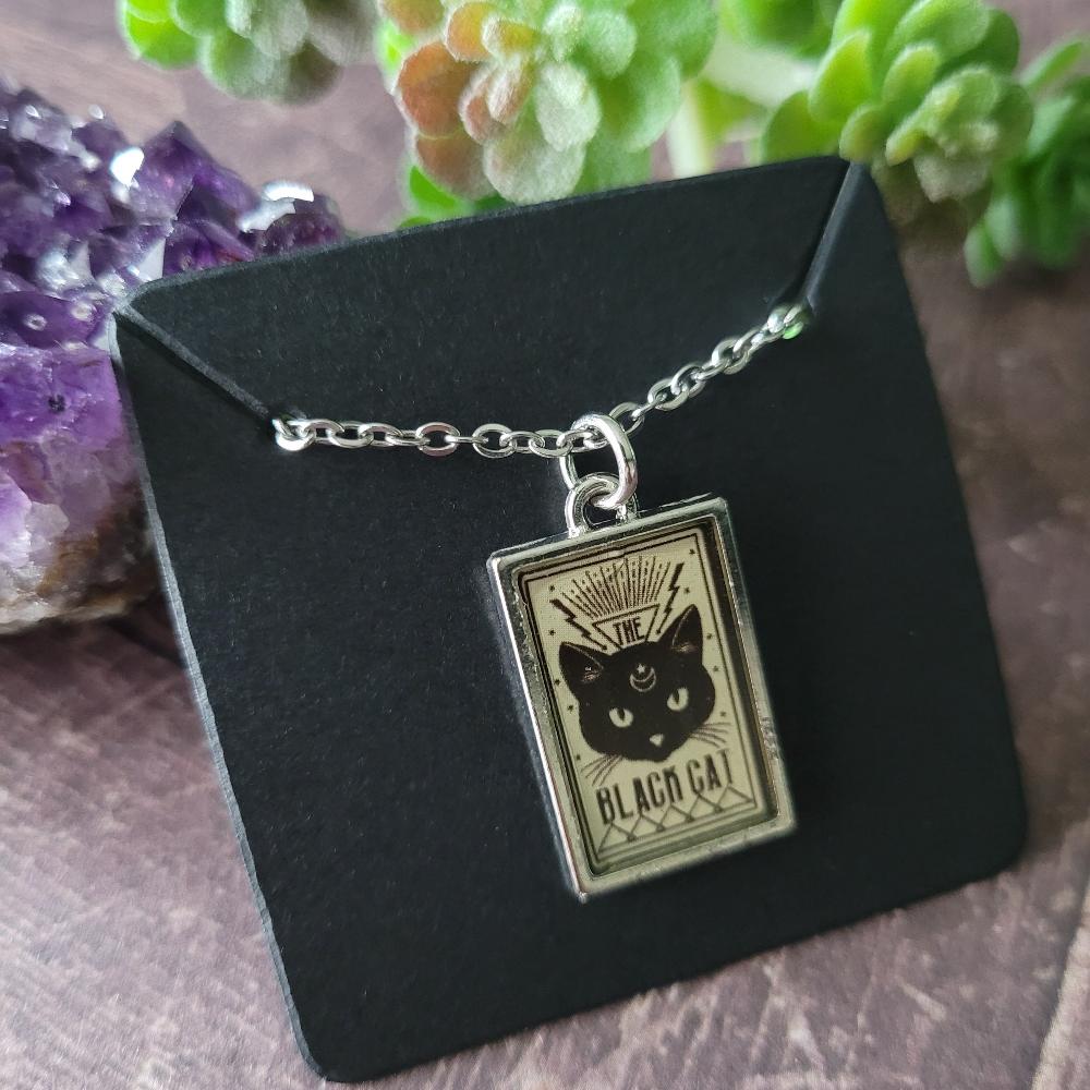 Black Cat Charm Necklace