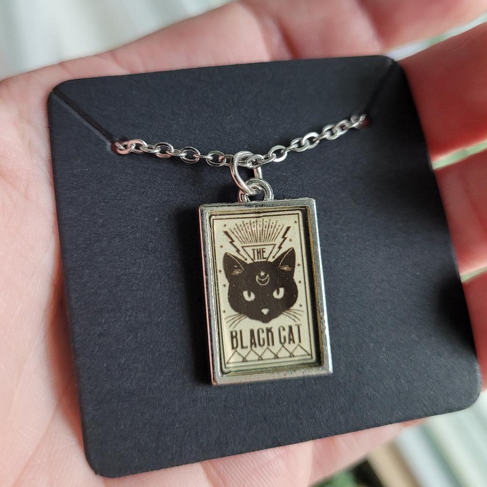 Black Cat Charm Necklace