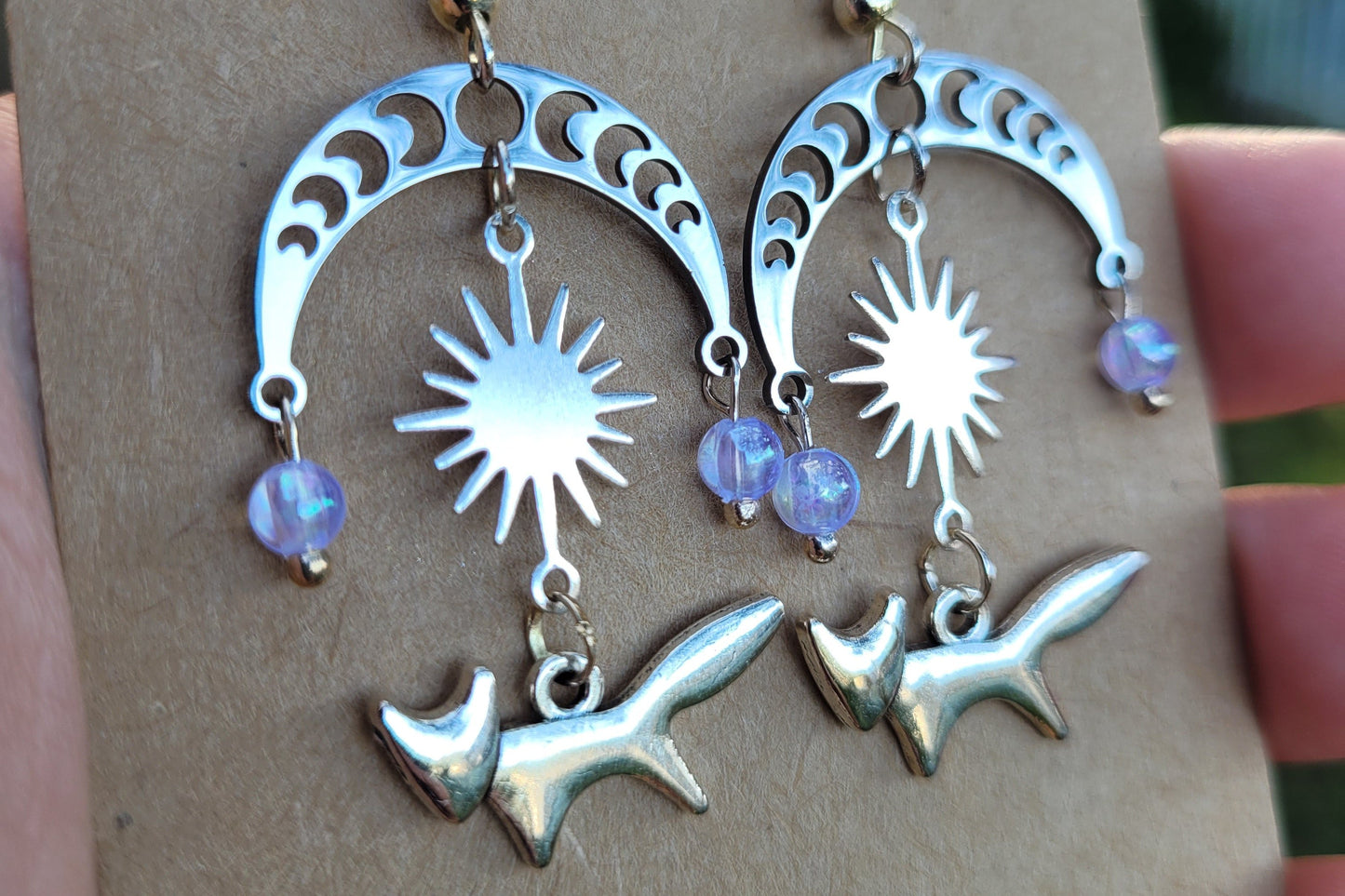 Celestial Fox Chandelier Earrings