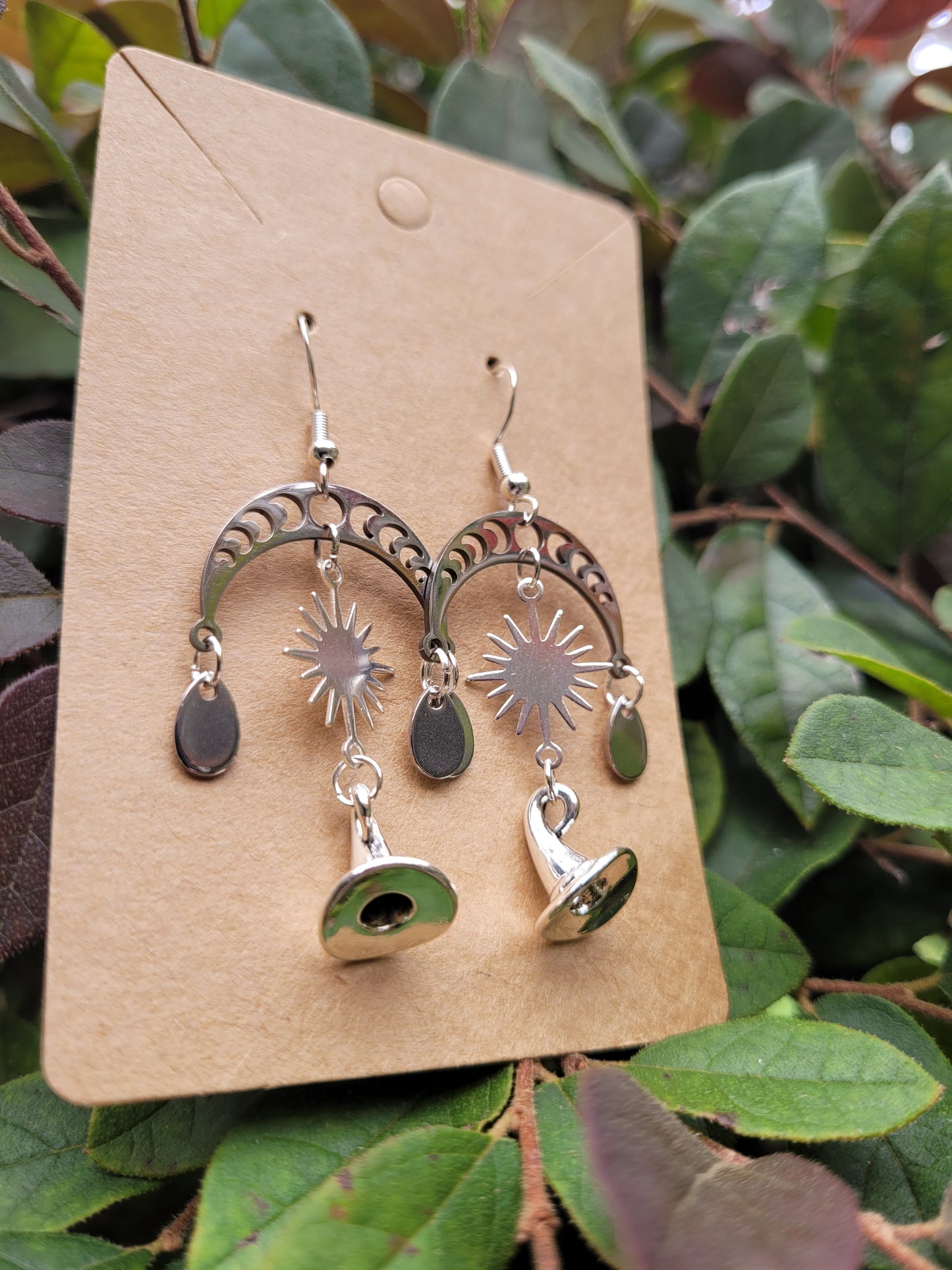 Witch's Hat Chandelier Earrings