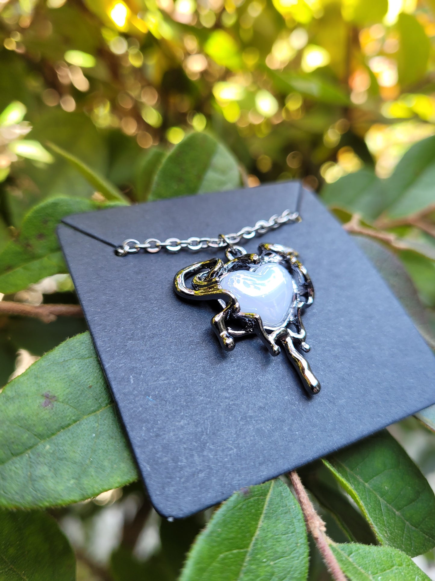 Melting Heart Charm Necklace