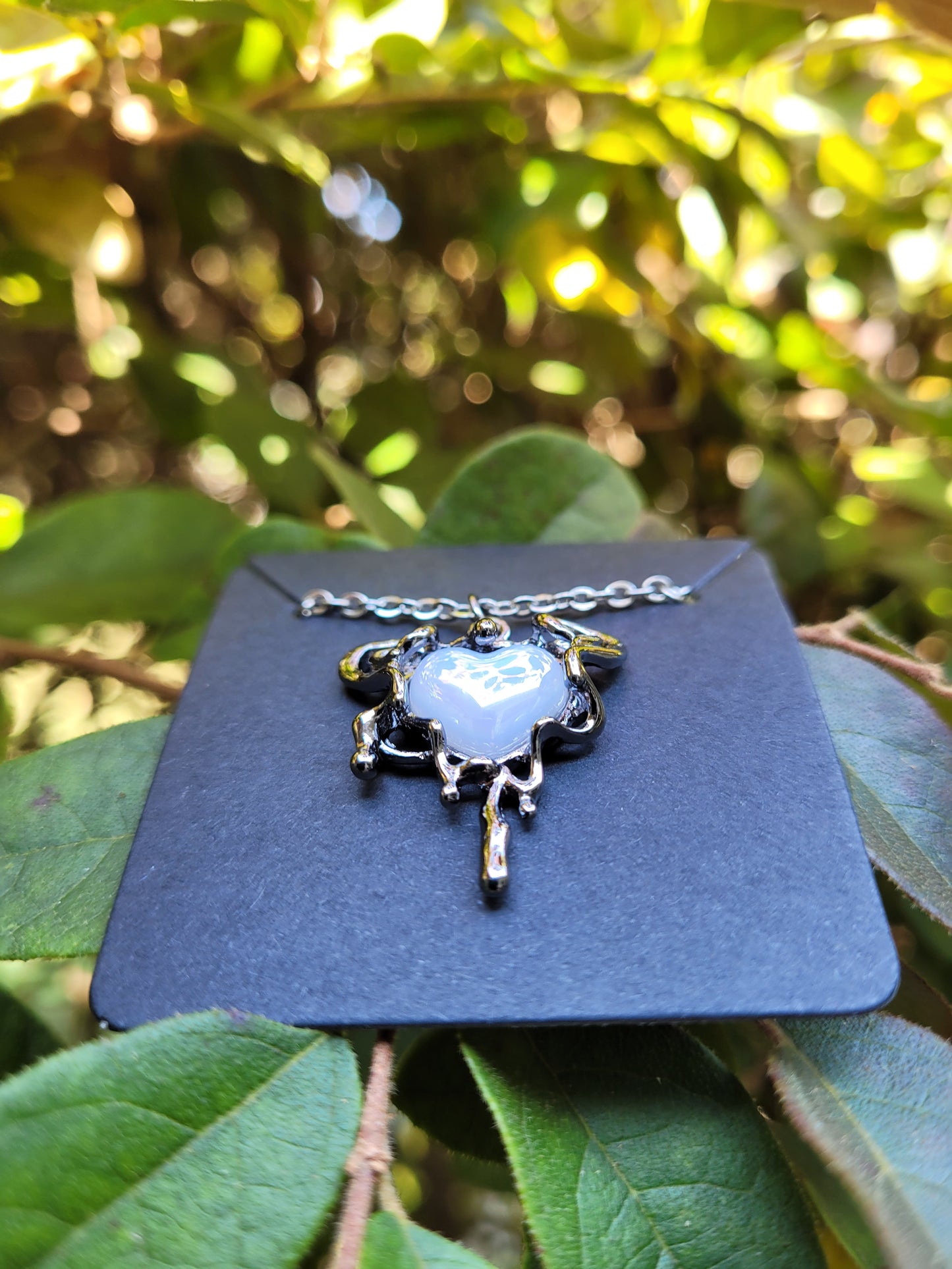 Melting Heart Charm Necklace