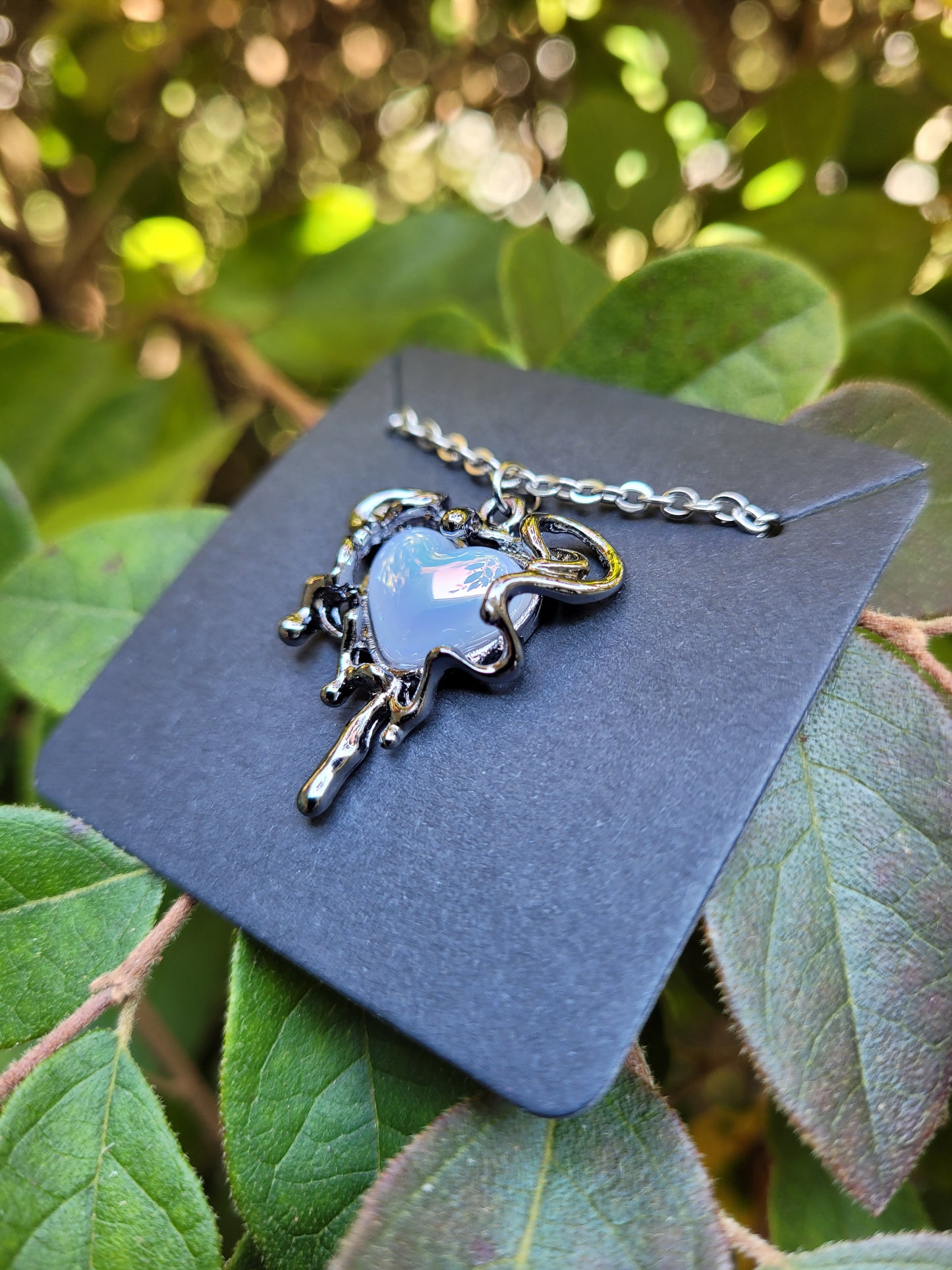 Melting Heart Charm Necklace