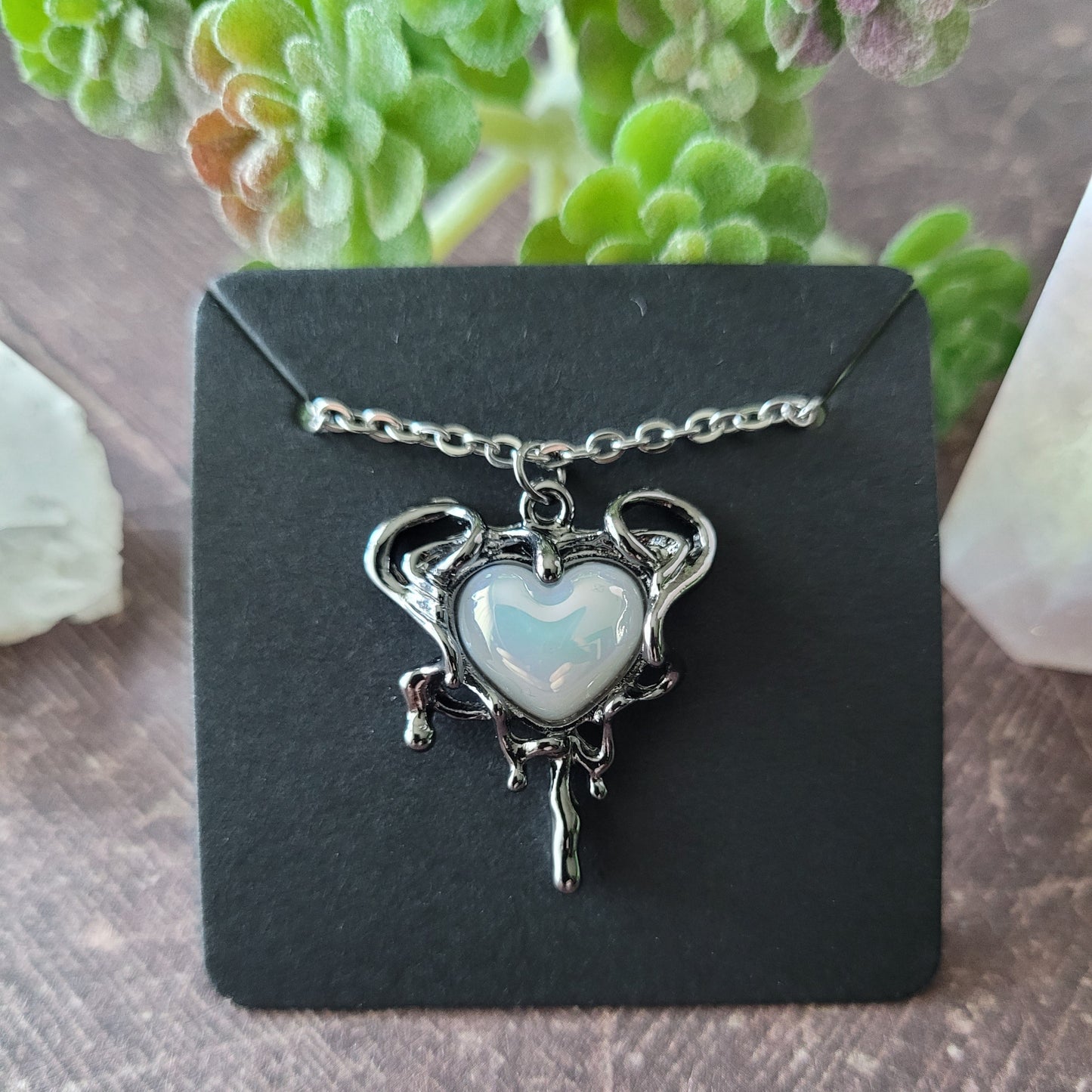 Melting Heart Charm Necklace