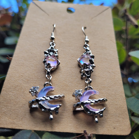 Melting Moon Earrings