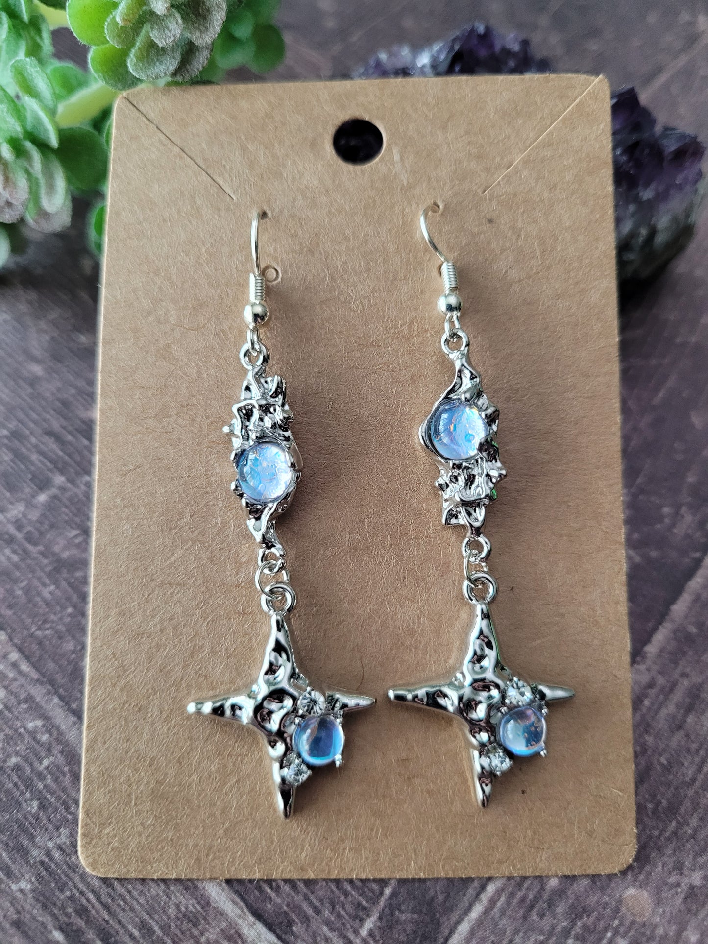 Irregular Shape Star Melt Earrings