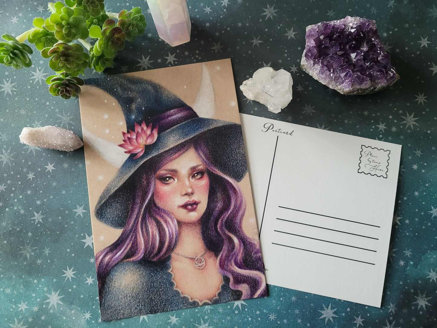 The Lotus Witch - Postcard