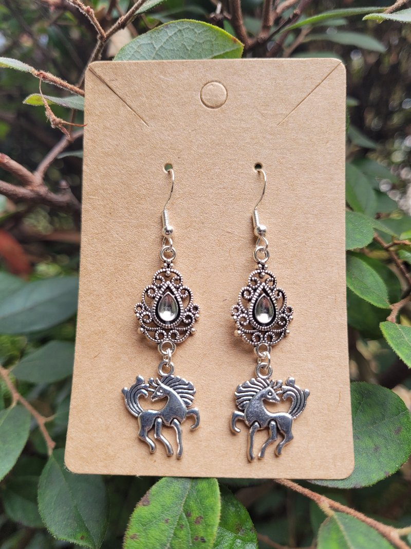 Ornate Unicorn Earrings