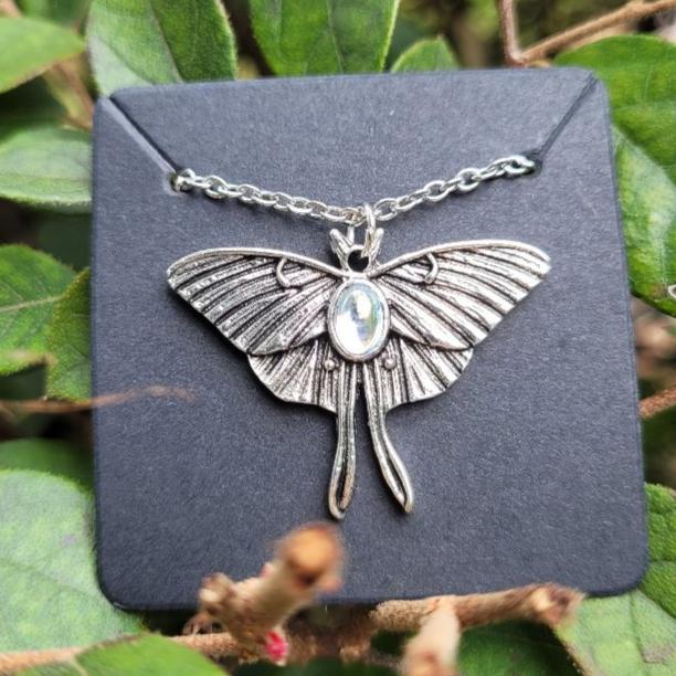 Luna Moth Necklace