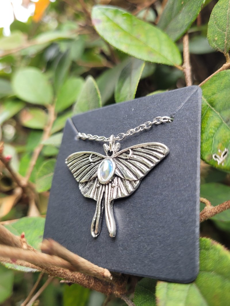 Luna Moth Necklace