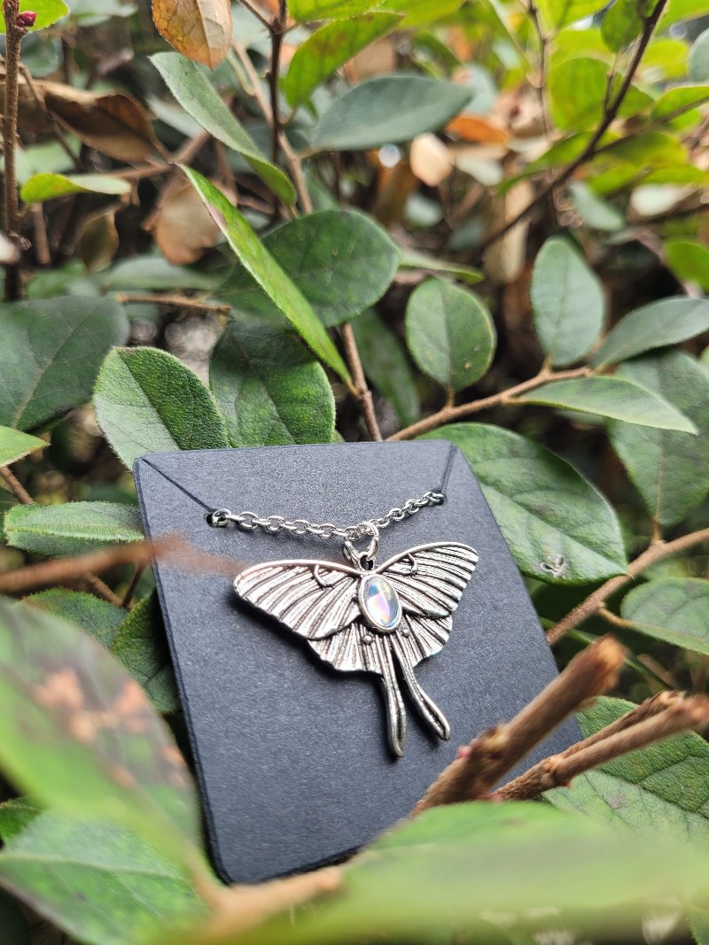 Luna Moth Necklace