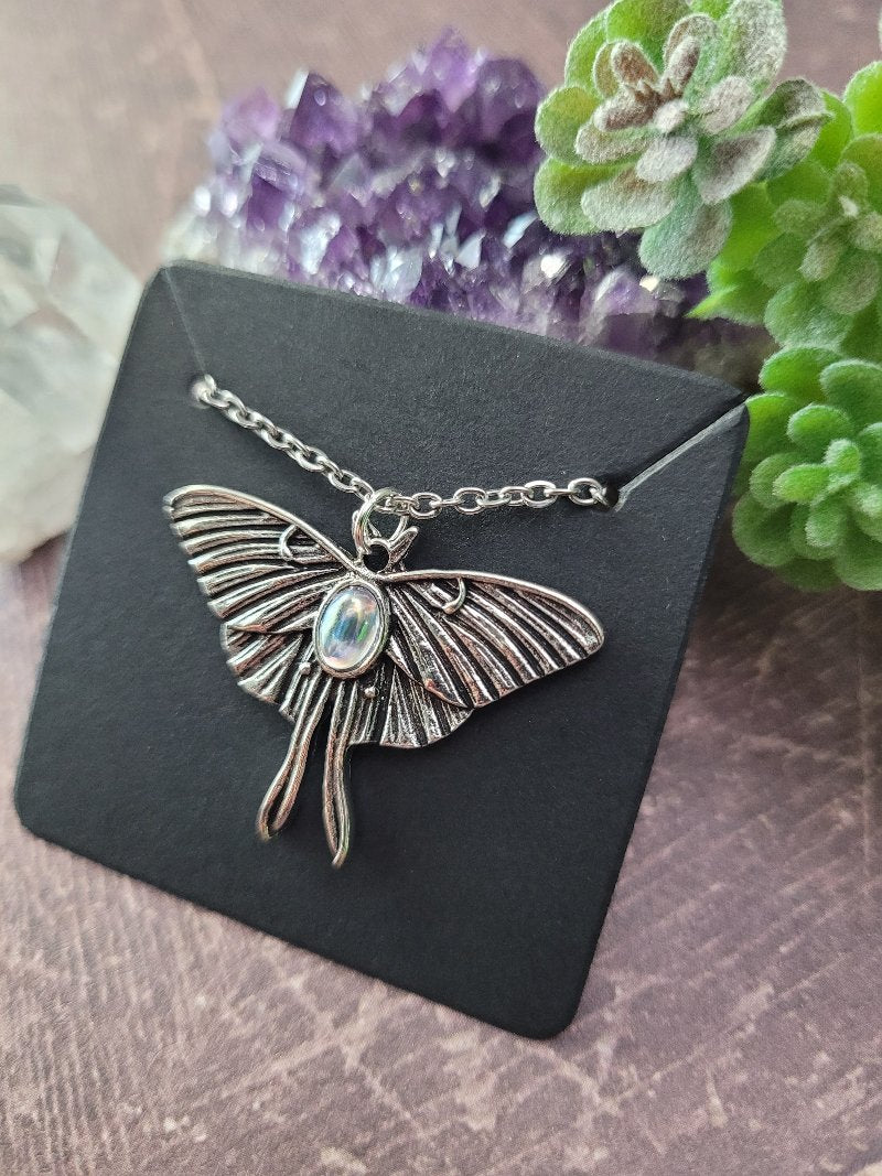 Luna Moth Necklace