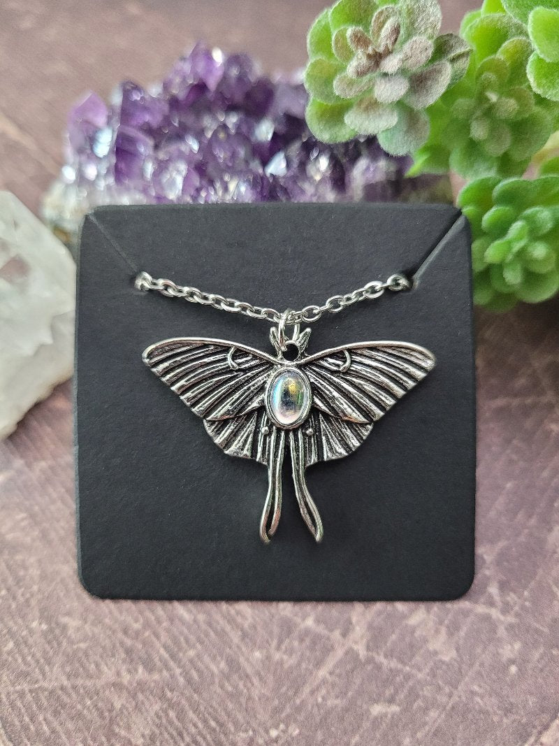 Luna Moth Necklace