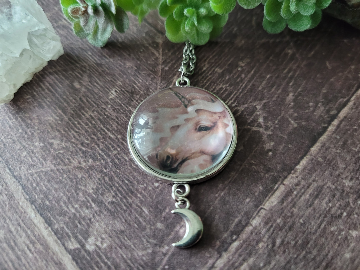 Fabled Pendant with Crescent Moon