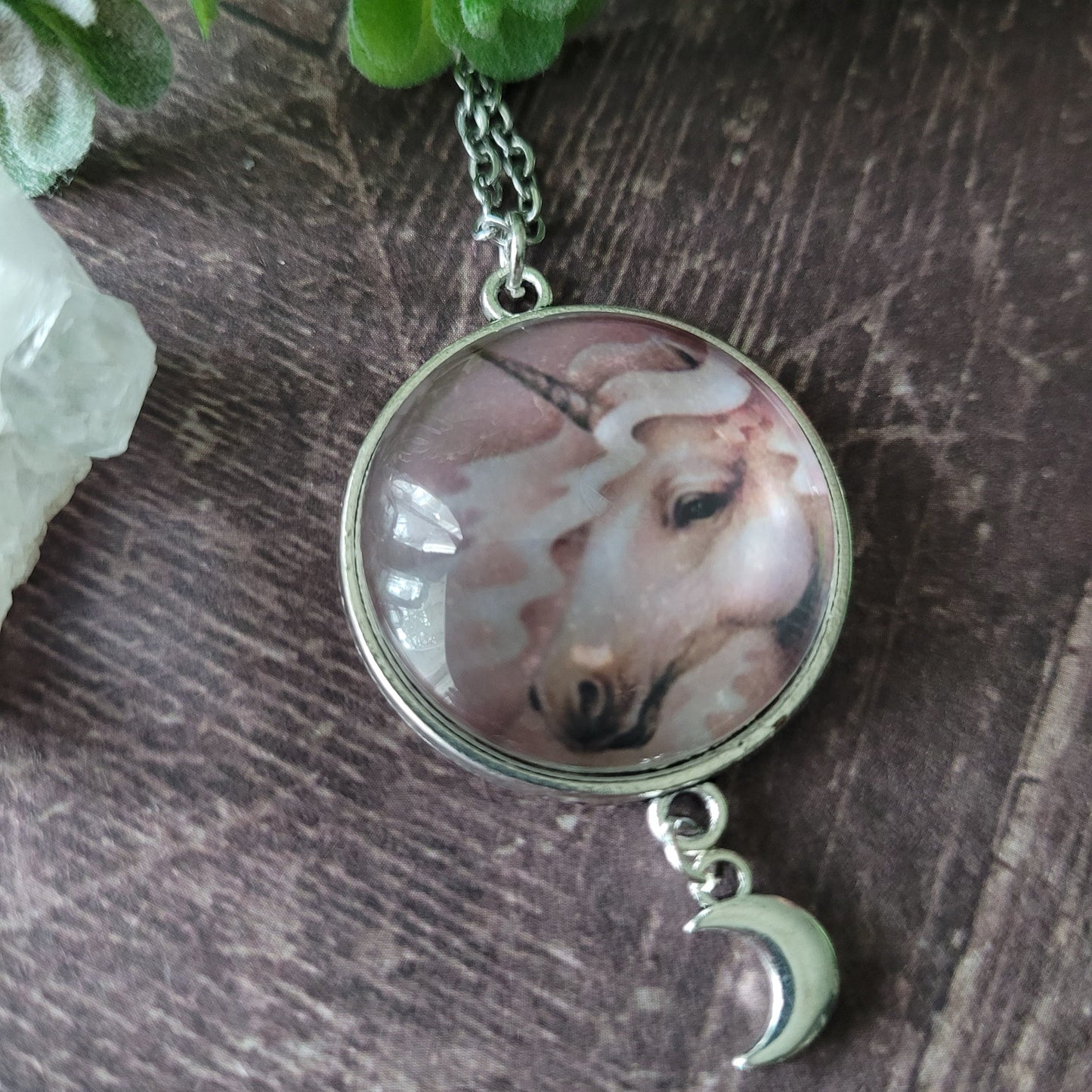 Fabled Pendant with Crescent Moon