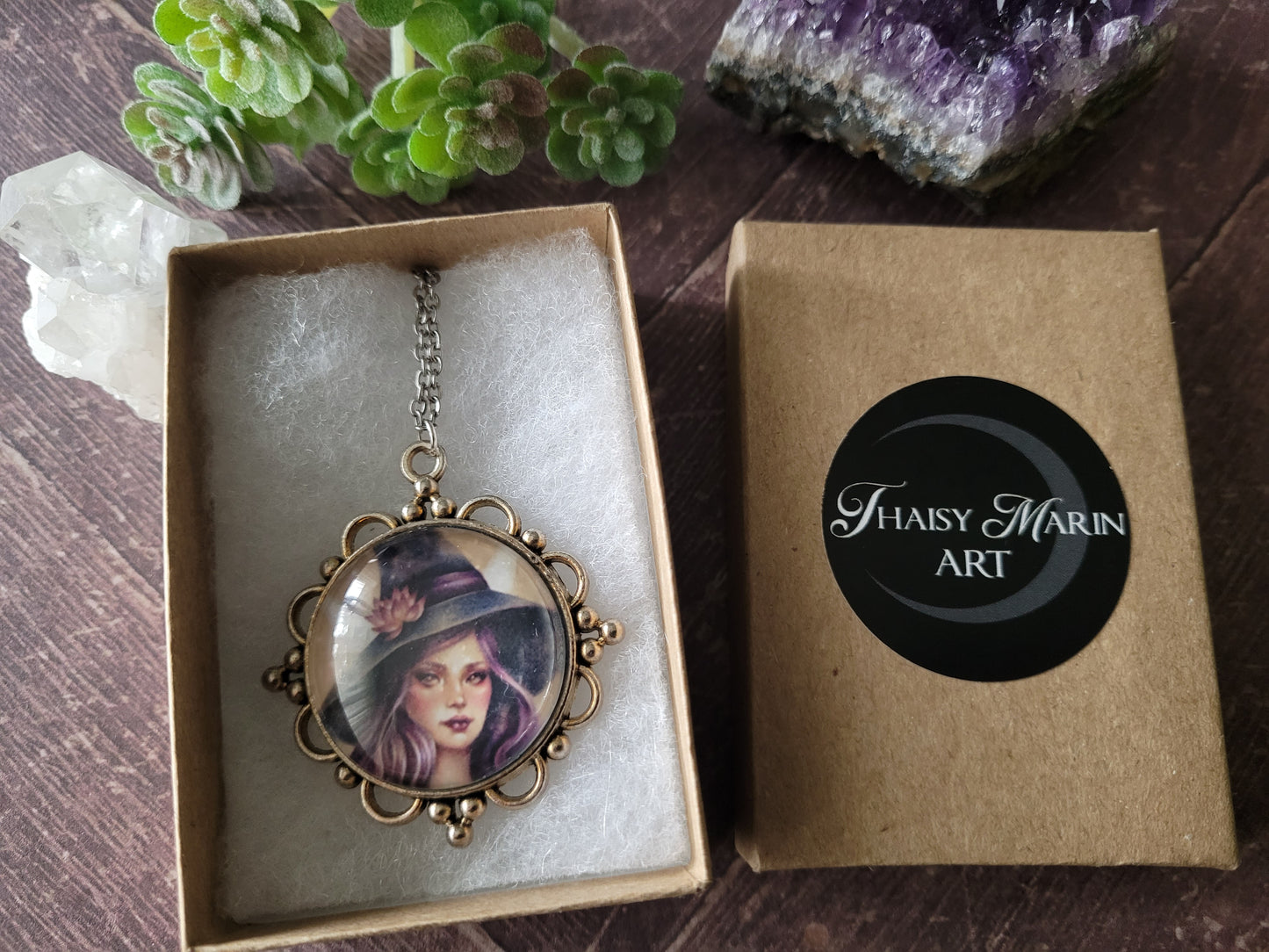 Lotus Witch Ornate Pendant