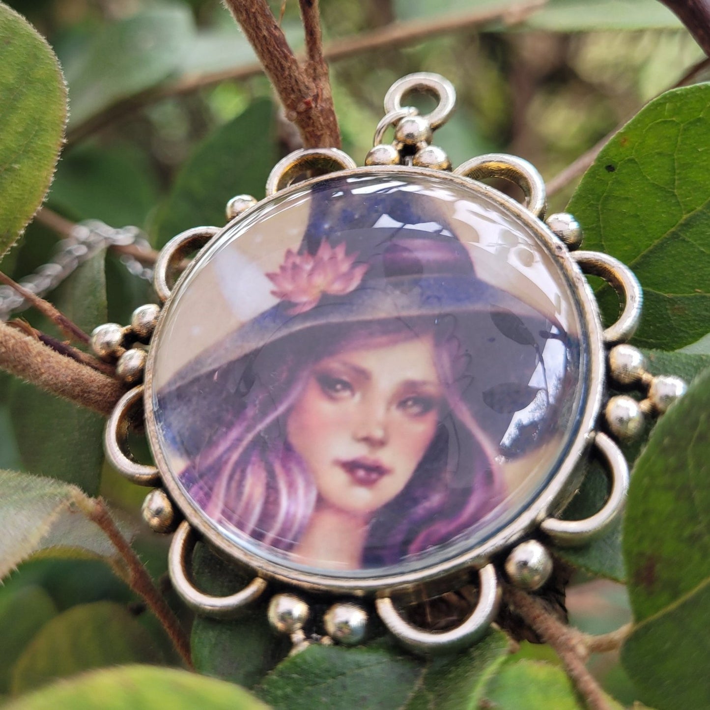 Lotus Witch Ornate Pendant